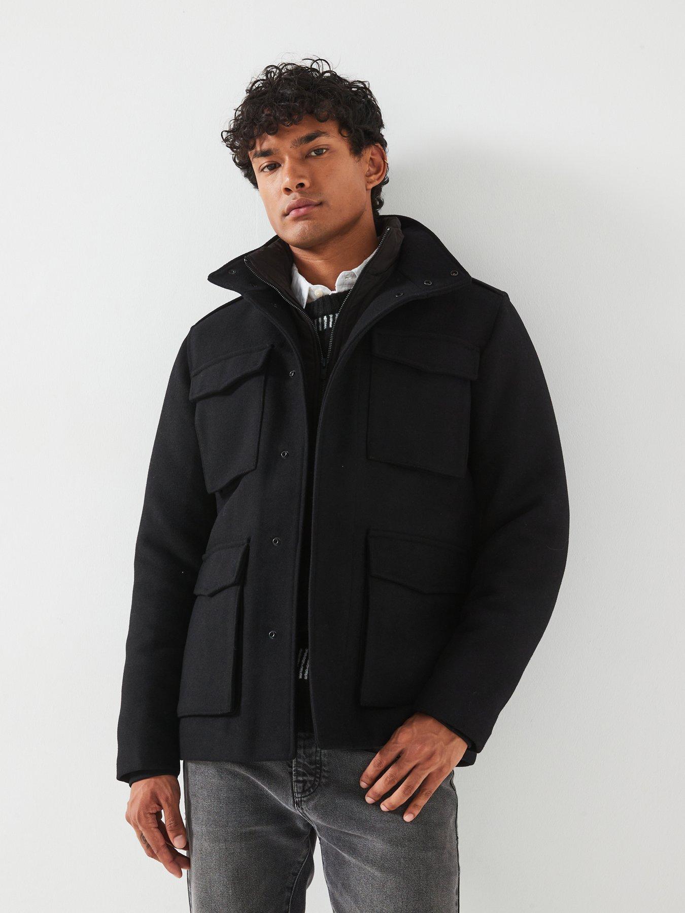 jack-jones-premium-wool-blend-field-jacket-blackfront