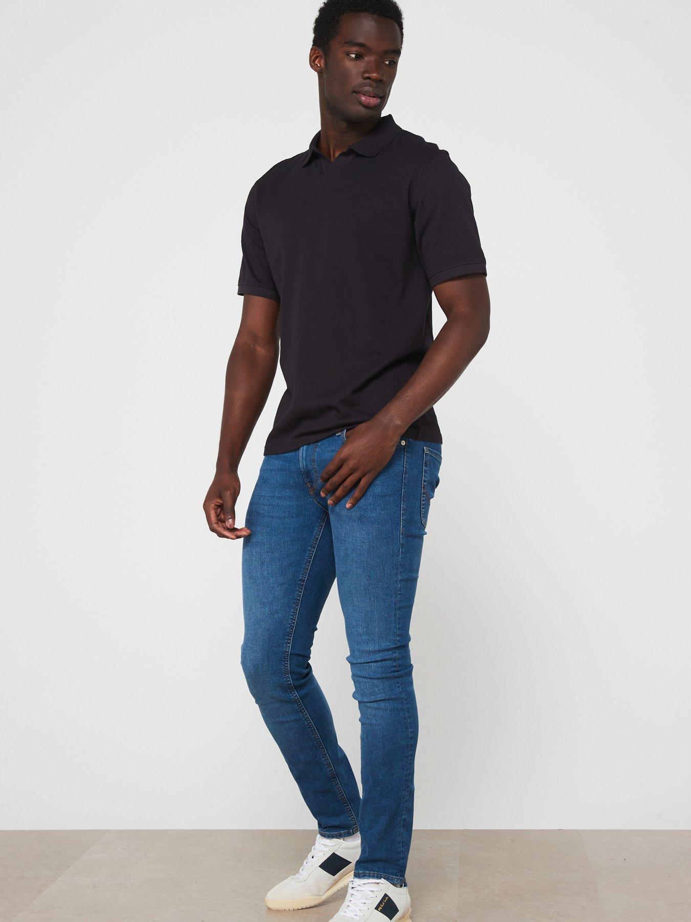 jack-jones-jack-amp-jones-premium-textured-open-collar-polo-shirt-black-onyxback