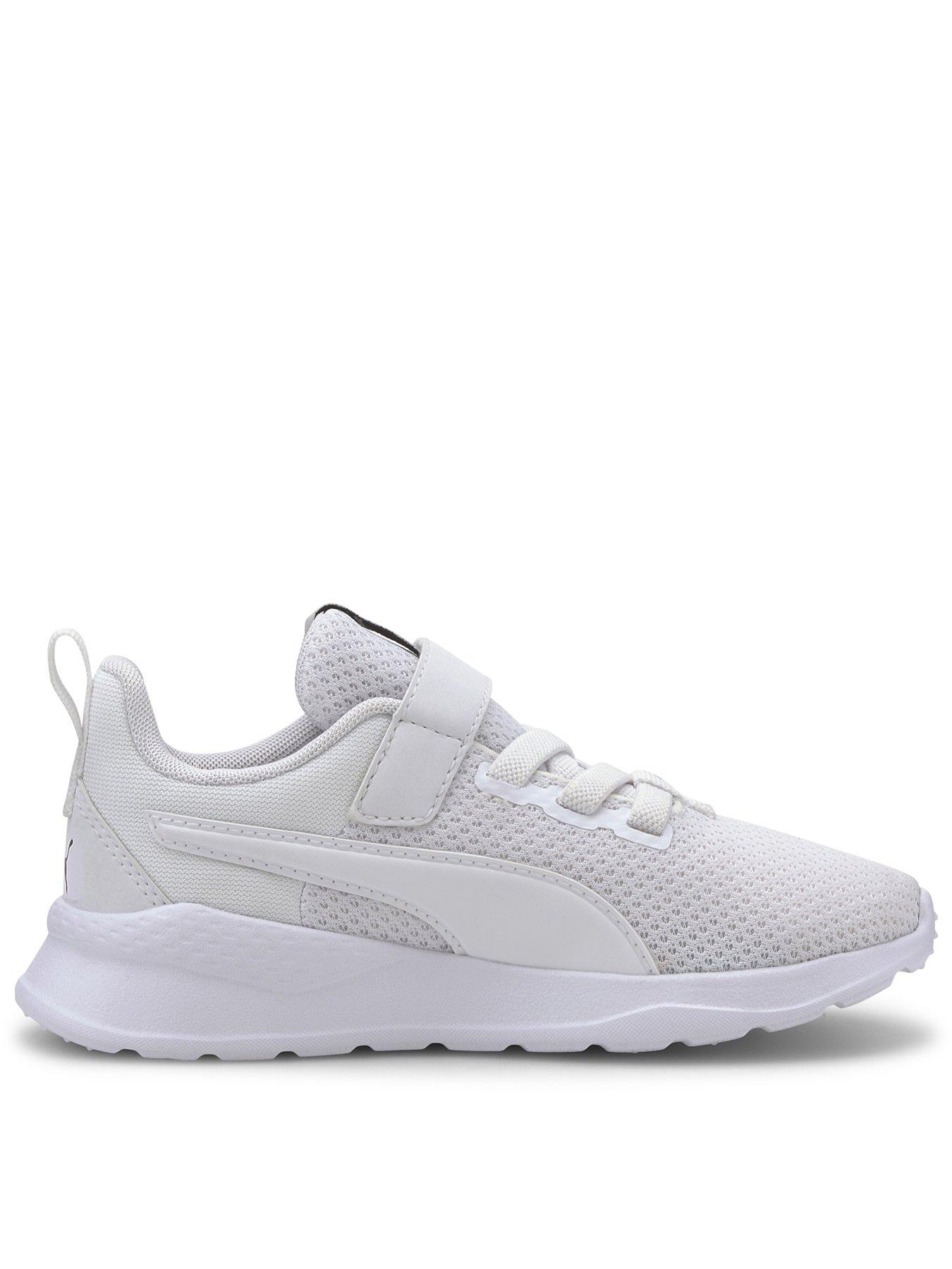 puma-kids-unisex-anzarun-lite-velcro-trainers-white