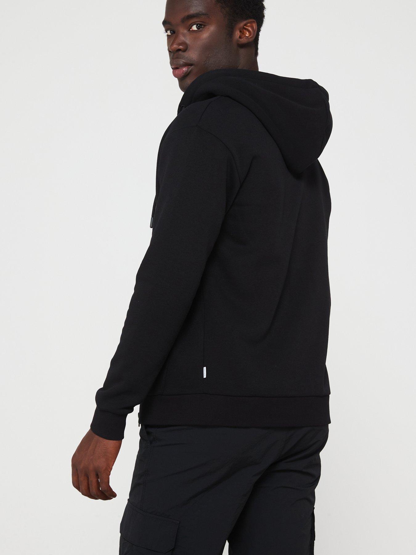 jack-jones-relaxed-fit-zip-hoodie-blackstillFront