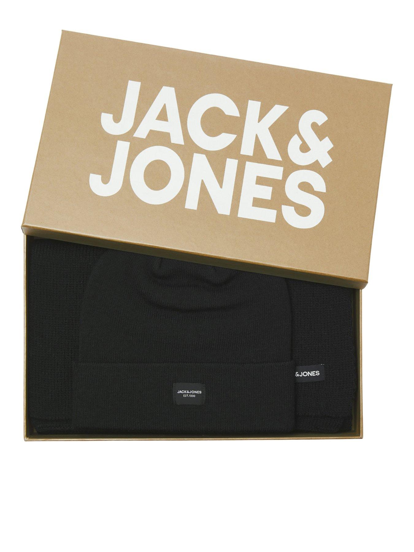 jack-jones-beanie-hat-and-scarf-gift-set-blackdetail