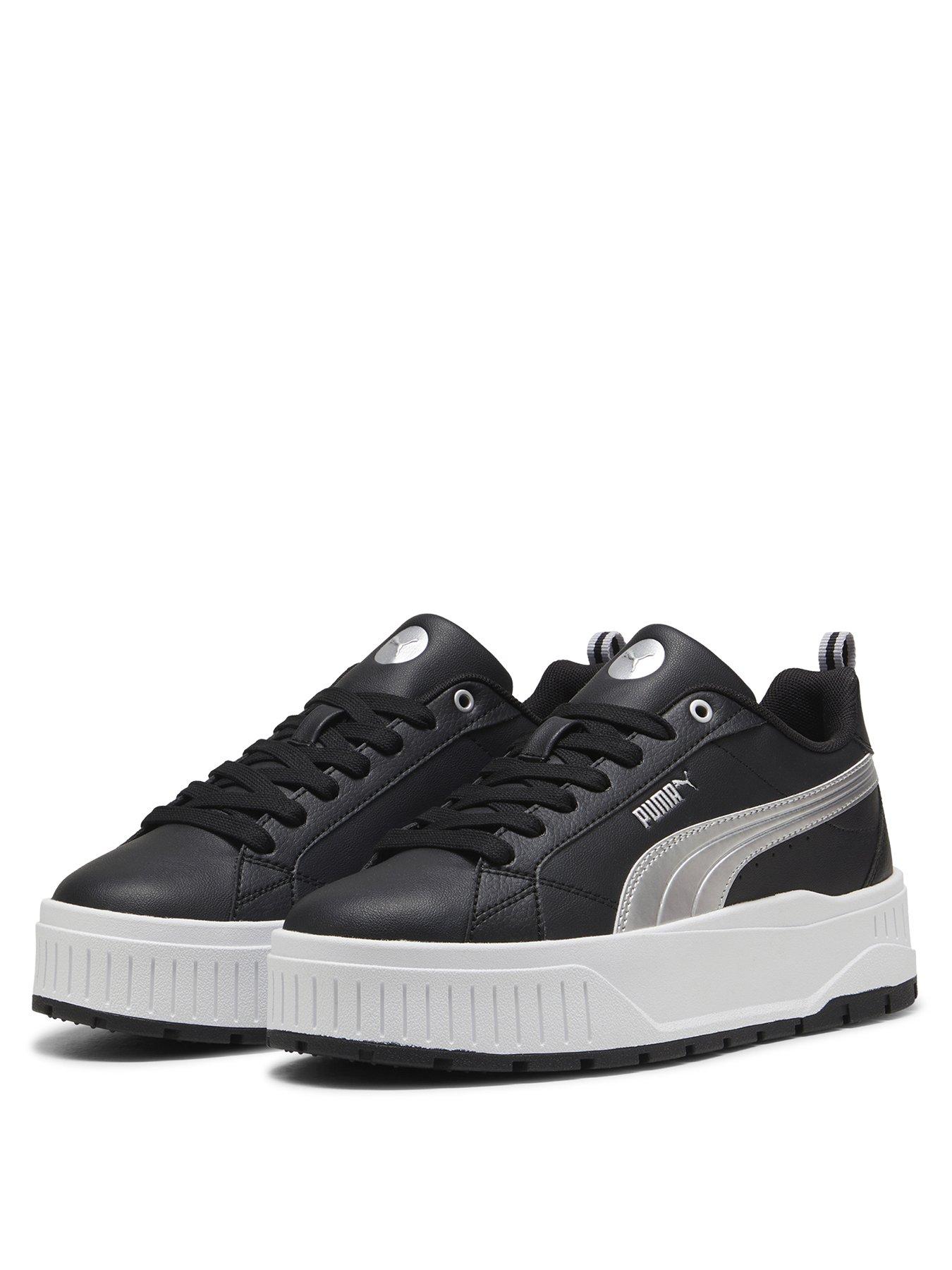 puma-womens-karmen-ii-metallic-dream-trainers-blacksilverstillFront