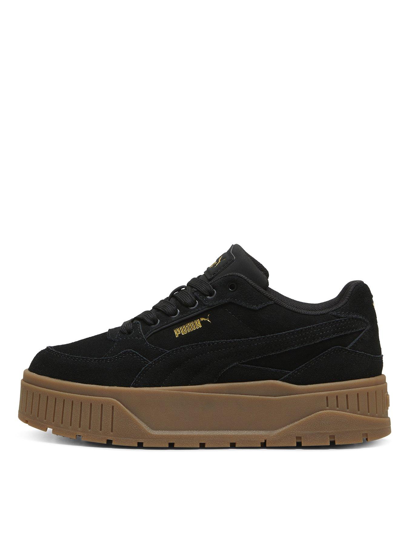 Puma Womens Karmen 2.0 Idol Suede Trainers - Black