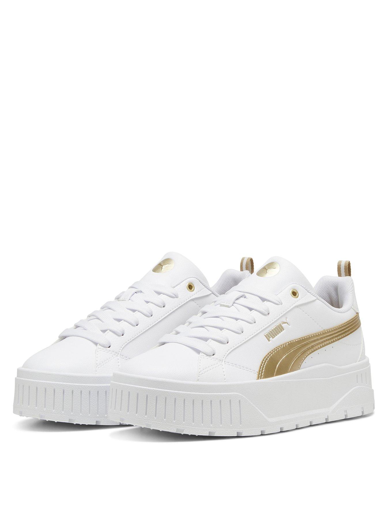 puma-womens-karmen-ii-metallic-dream-trainers-whitegoldstillFront