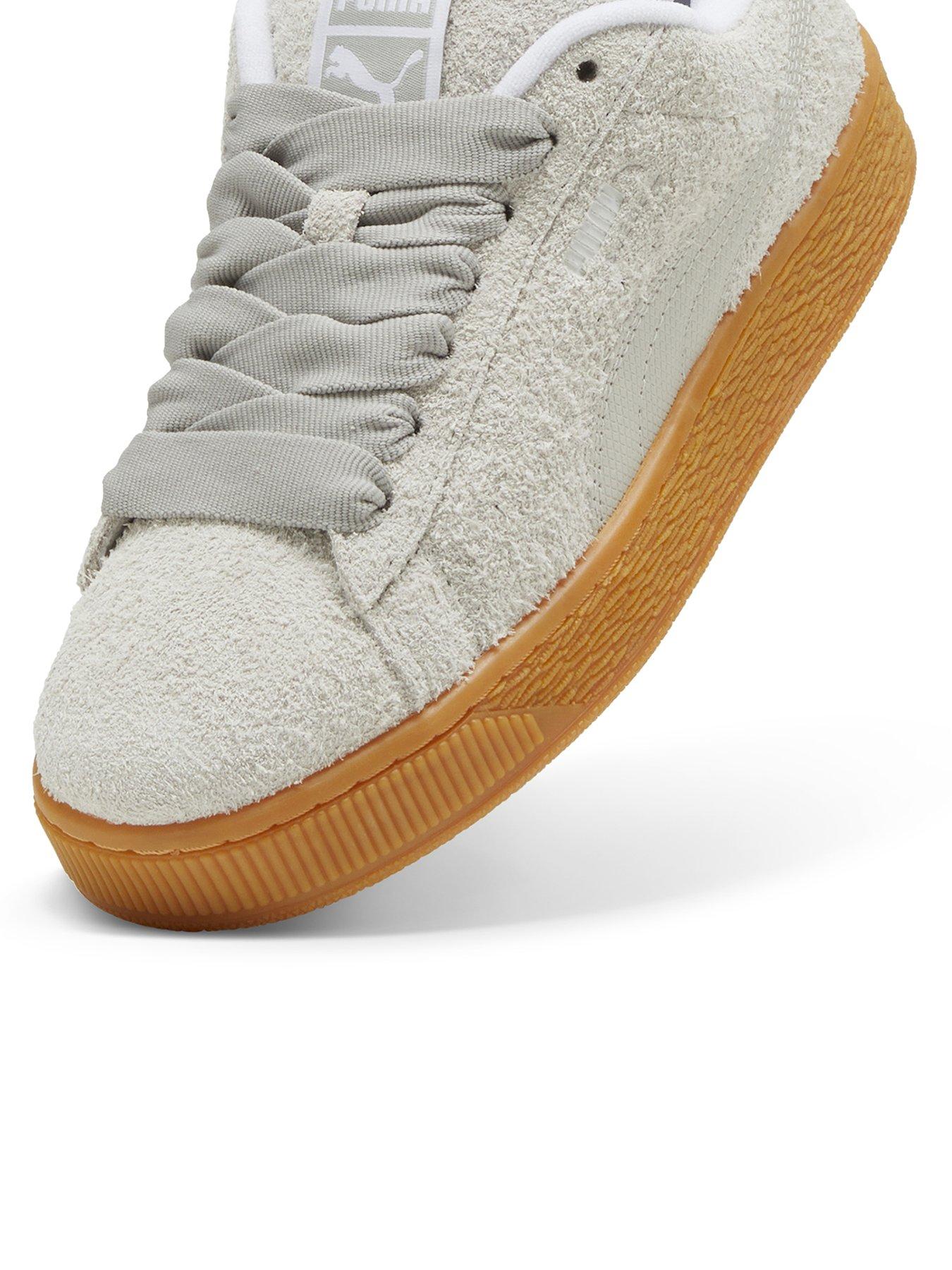 puma-womens-suede-xl-hairy-trainers-greydetail