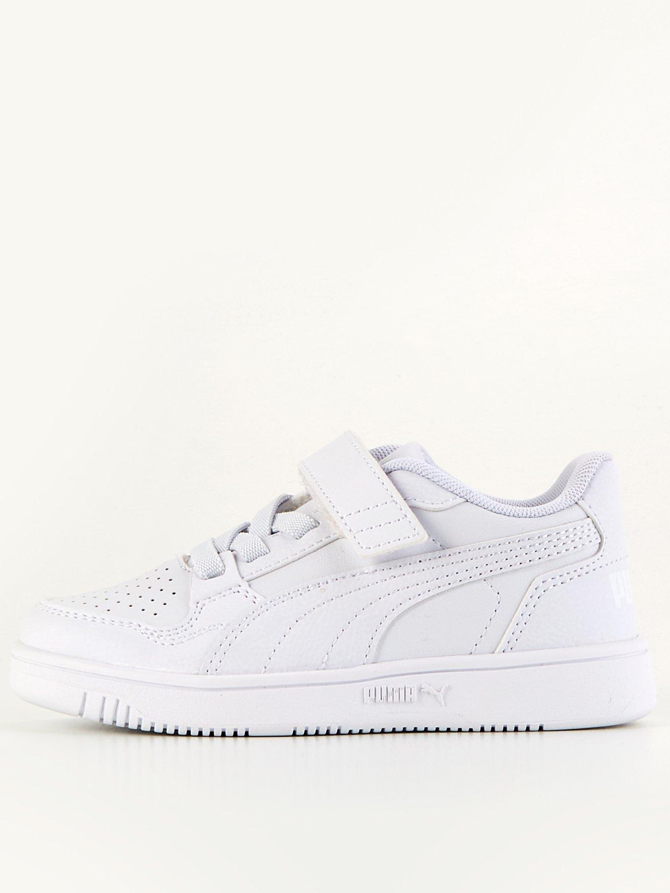 puma-kids-unisex-reb-l-velcro-trainers-white