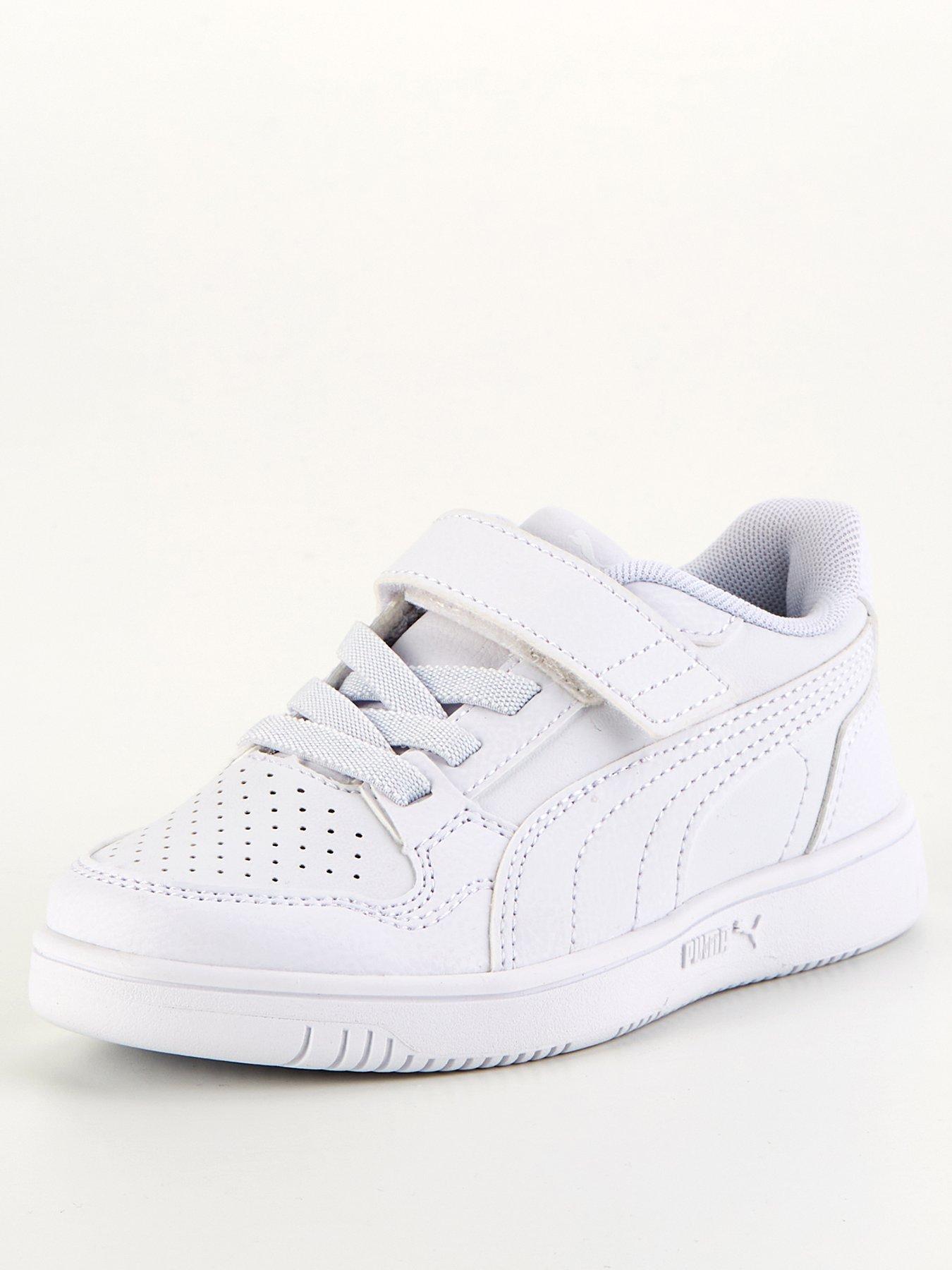 puma-kids-unisex-reb-l-velcro-trainers-whitestillFront