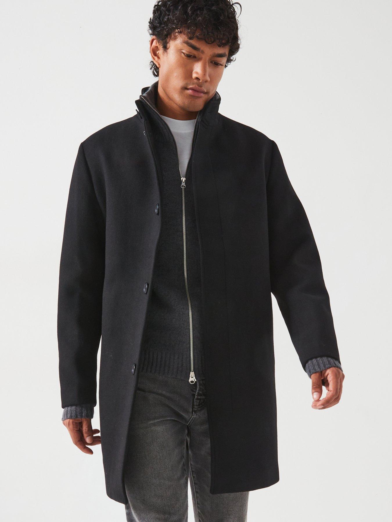 jack-jones-premium-wool-blend-overcoat-blackfront