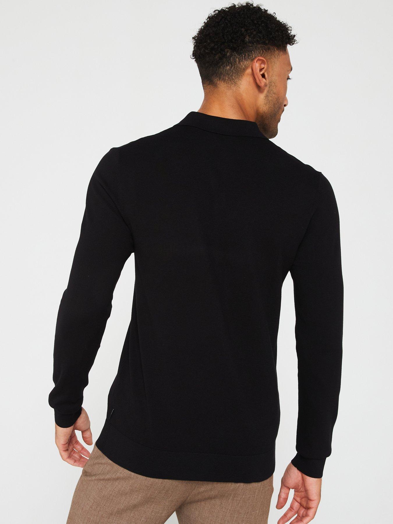 jack-jones-premium-long-sleeve-knitted-polo-shirt-blackstillFront