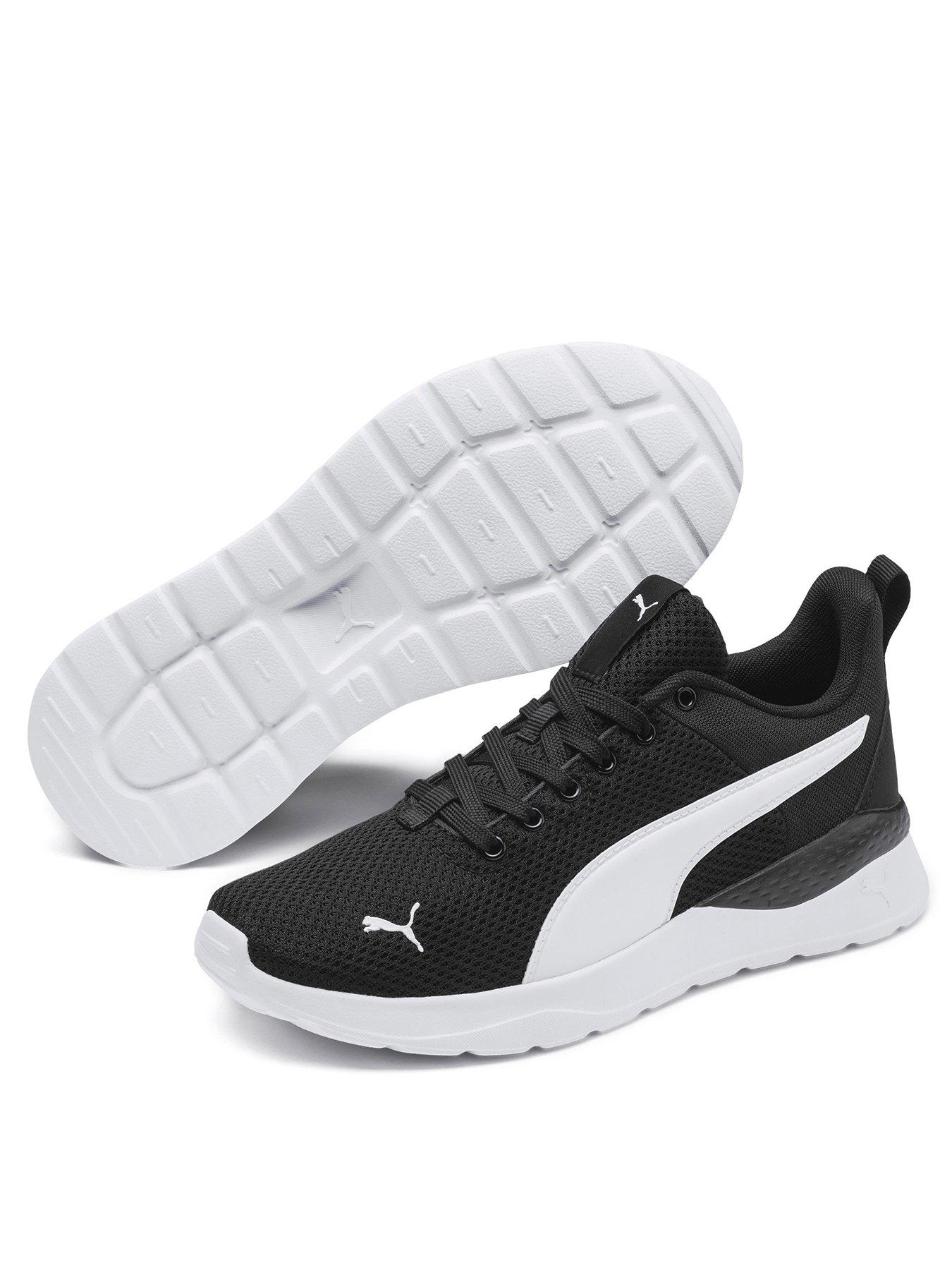 puma-junior-unisex-anzarun-lite-trainers-blackwhitestillFront