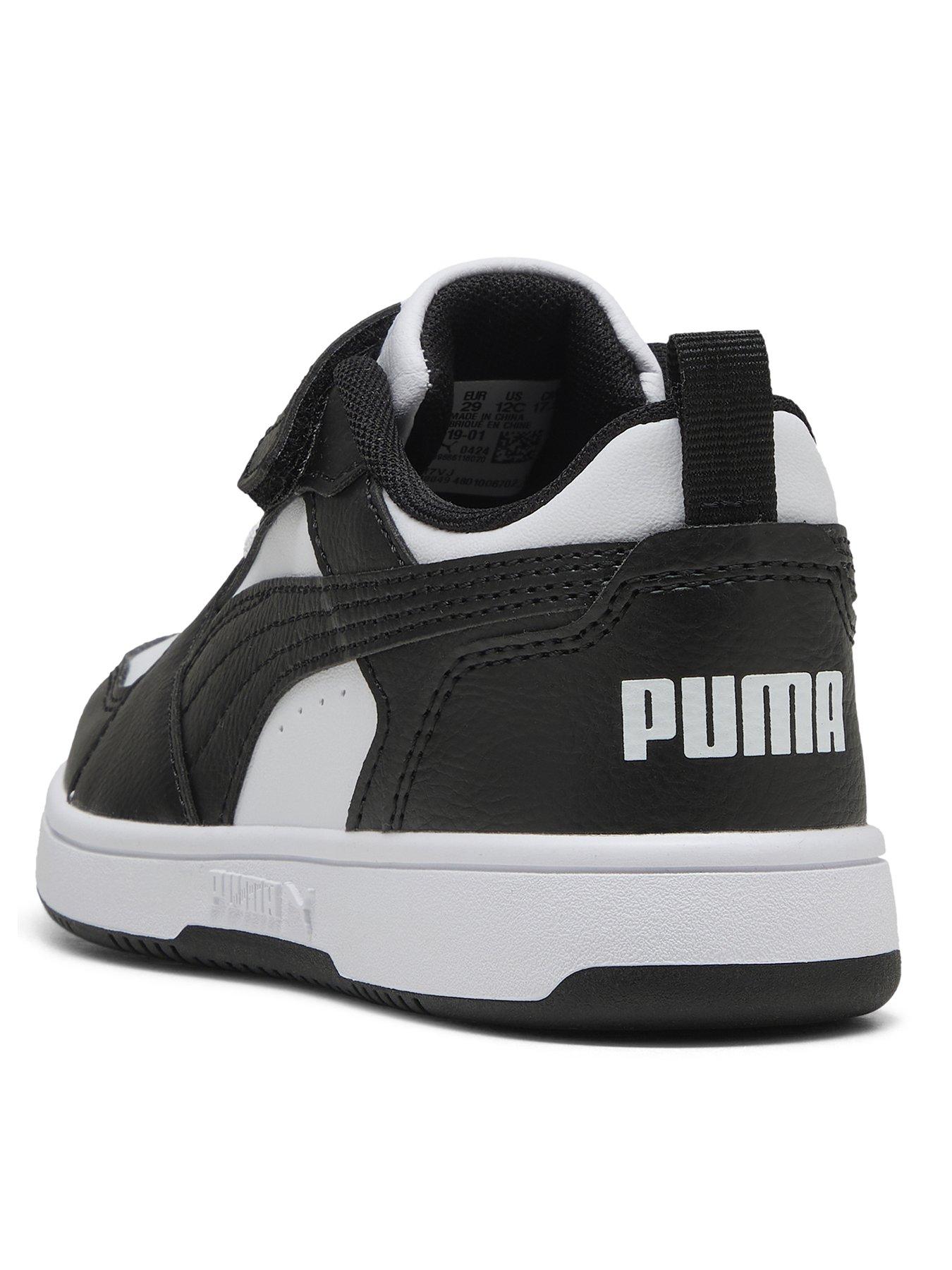 puma-kids-unisex-rebound-v6-lo-velcro-trainers-whiteblackback