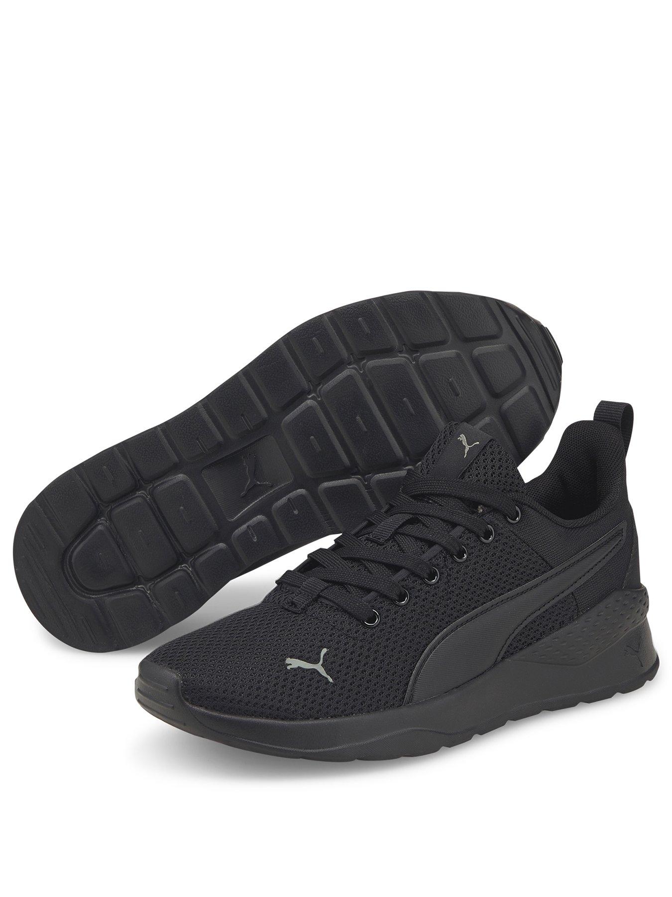 puma-junior-unisex-anzarun-lite-trainers-blackgreystillFront