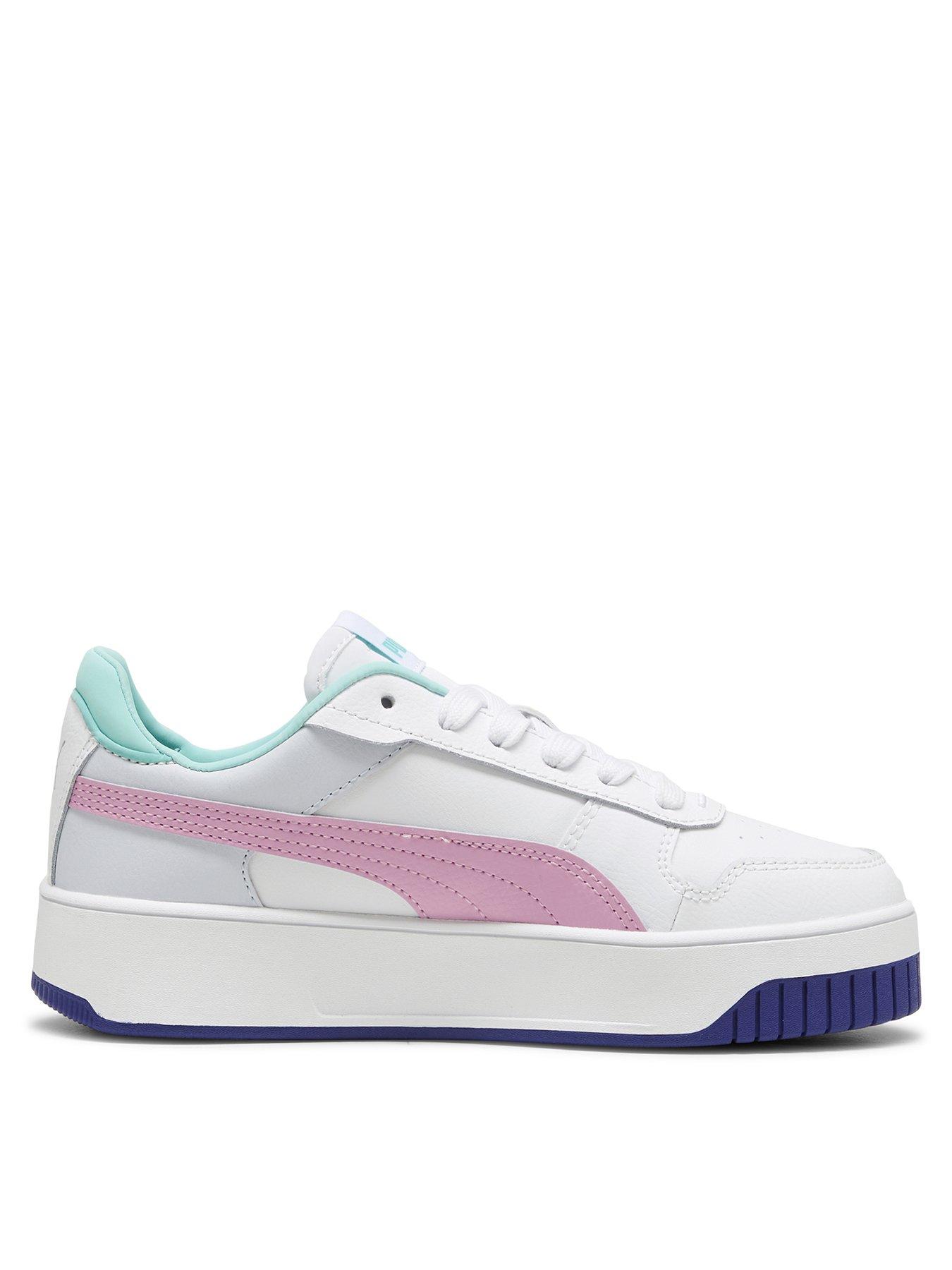 puma-junior-girls-carina-street-trainers-white-multifront