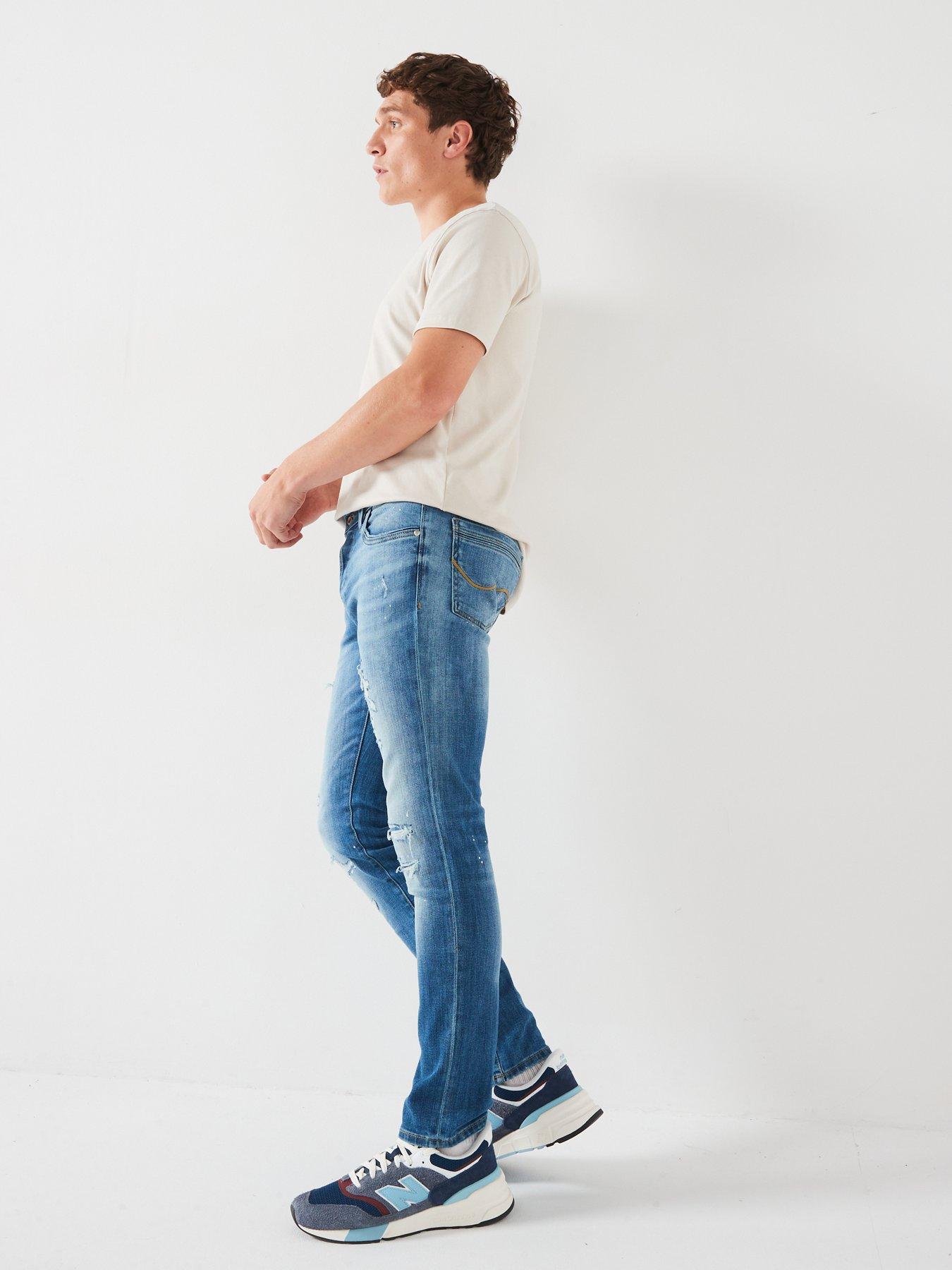 jack-jones-glenn-slim-fit-distressed-jeans-light-blue-denimoutfit