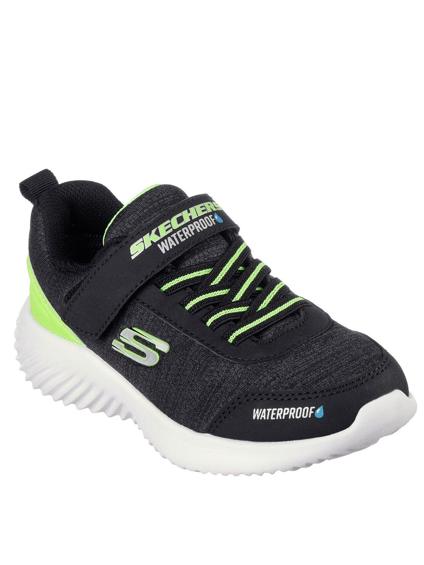 skechers-kids-bounder-dripper-drop-waterproof-trainer-blackstillFront