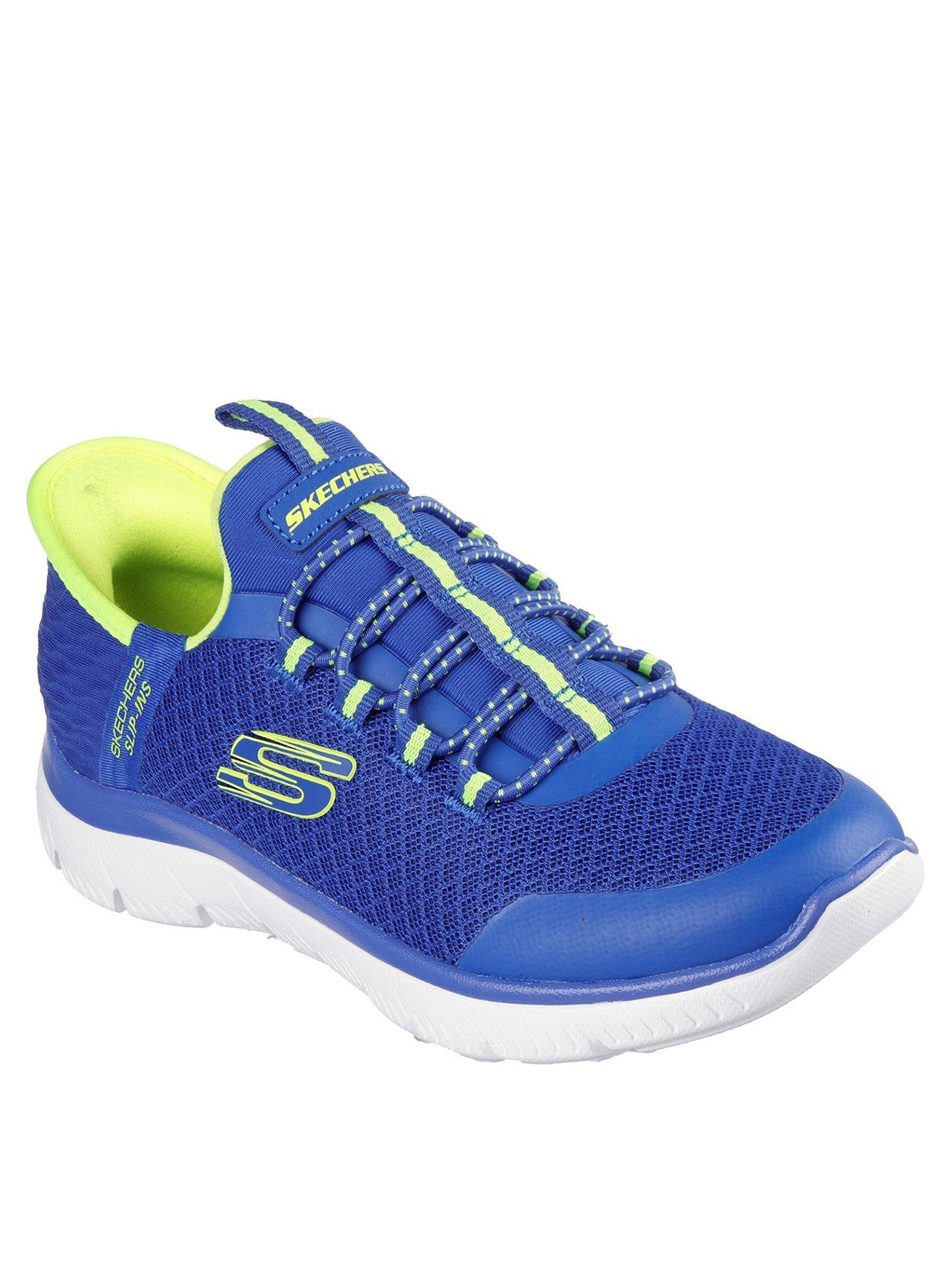 skechers-kids-summits-high-range-slip-ins-trainers-bluestillFront