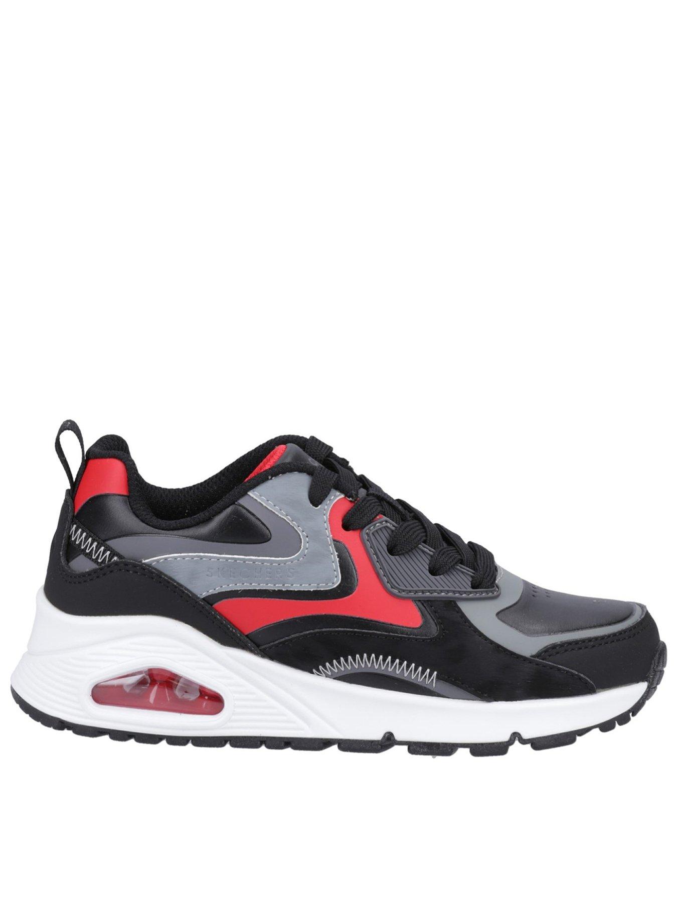 Skechers Kids Uno Gen1 Color Surge Memory Foam Trainer - Black