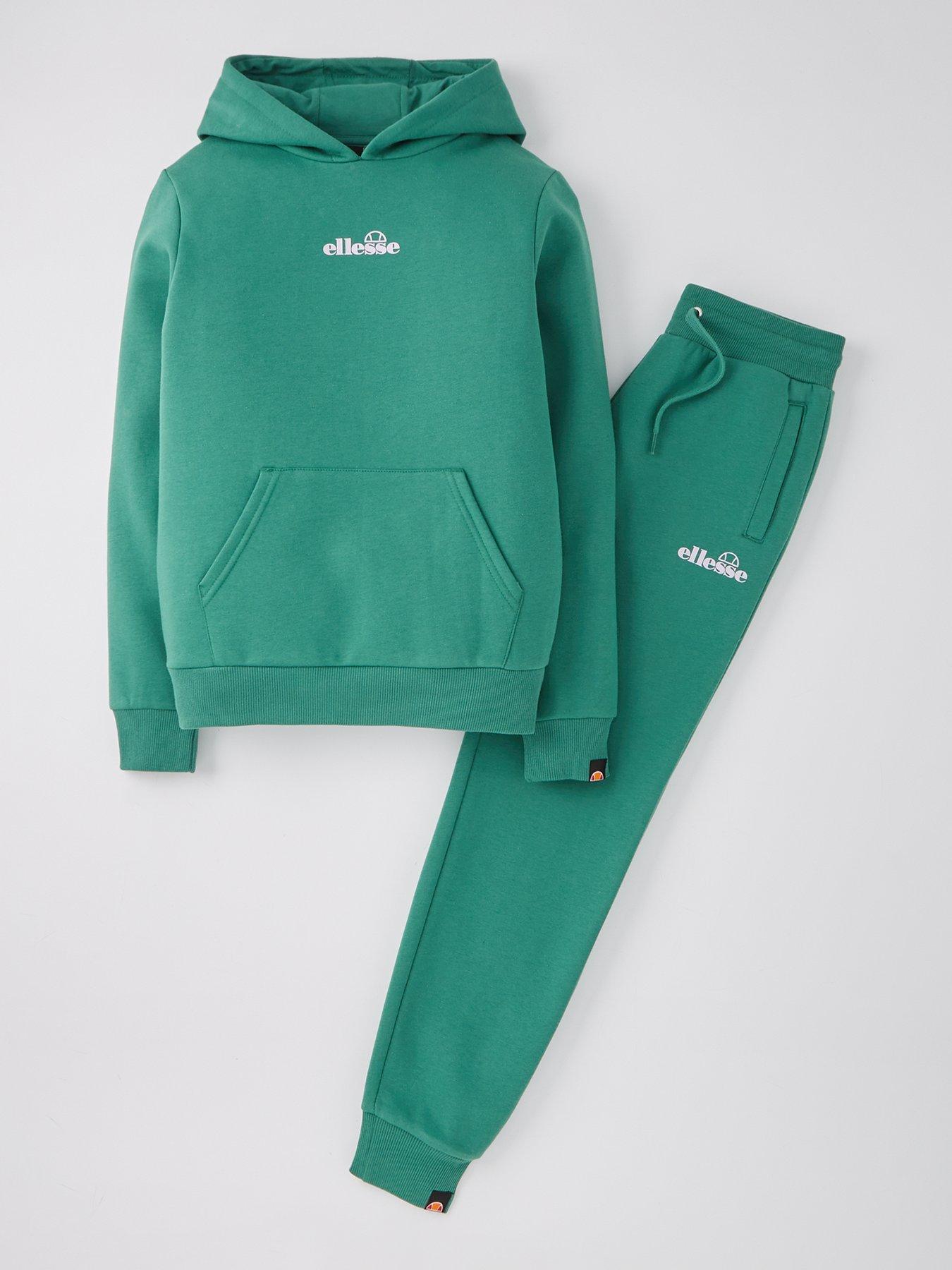 Ellesse Junior Girls Exclusive Sistini Tracksuit Green Very