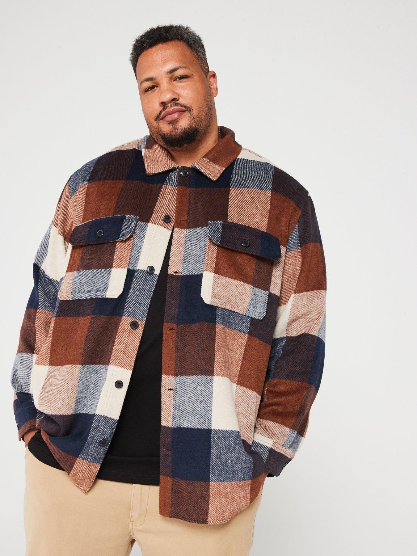 jack-jones-plus-ollie-check-overshirt-multi-navy-blazer