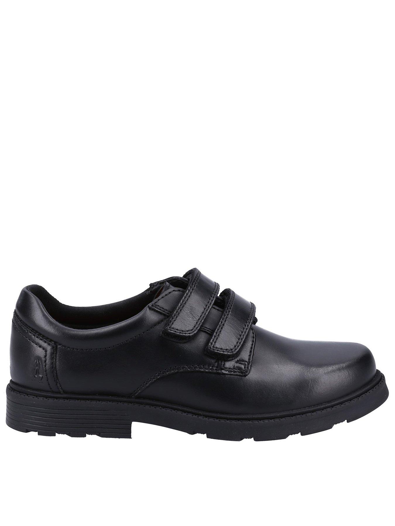 Hush Puppies Logan Snr School Shoe - Black