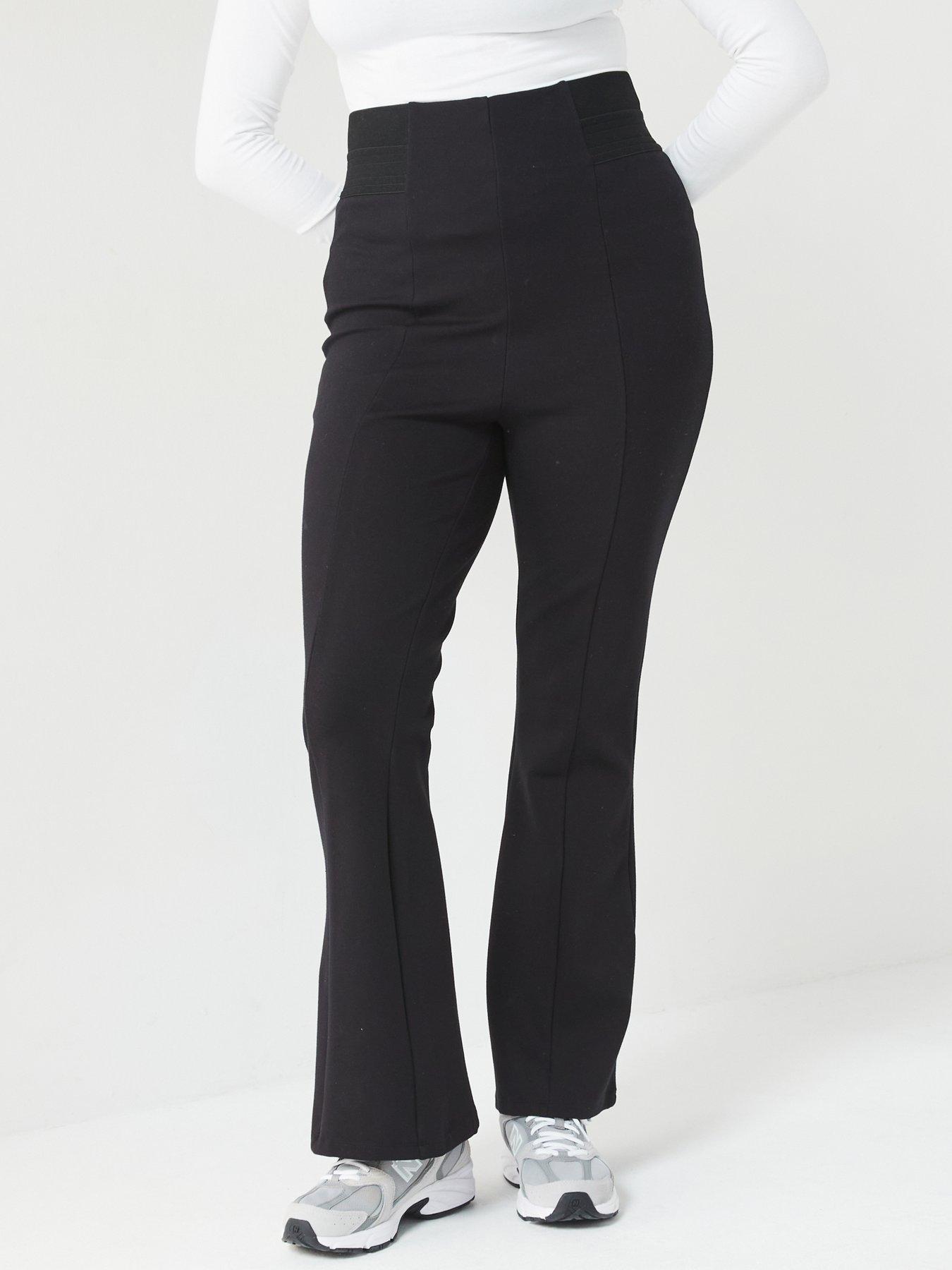 v-by-very-curve-powerstretch-kickflare-pull-on-trouser-blackoutfit