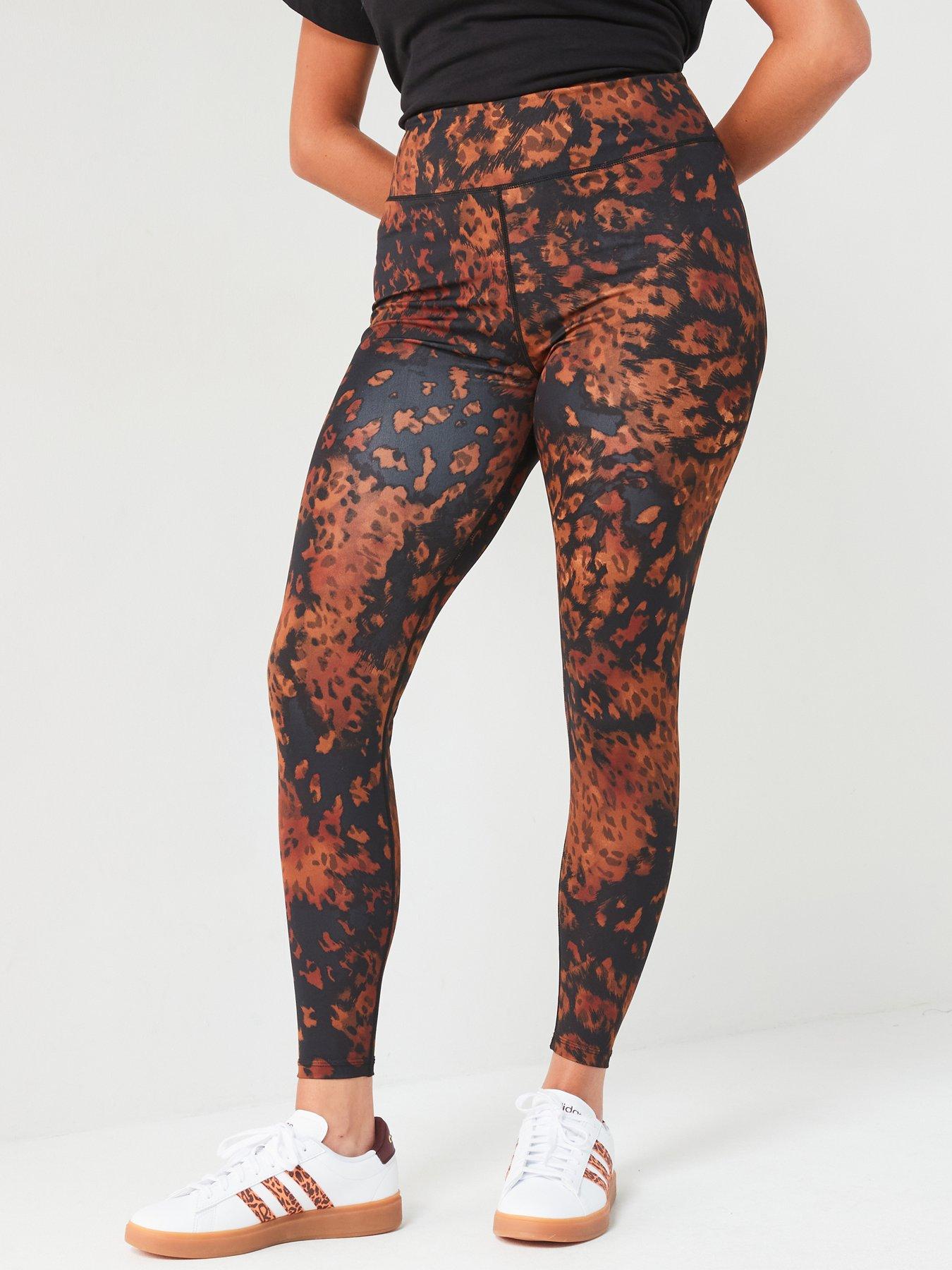 Image of V by Very Curve Ath Leisure Printed High Waisted Legging - Multi