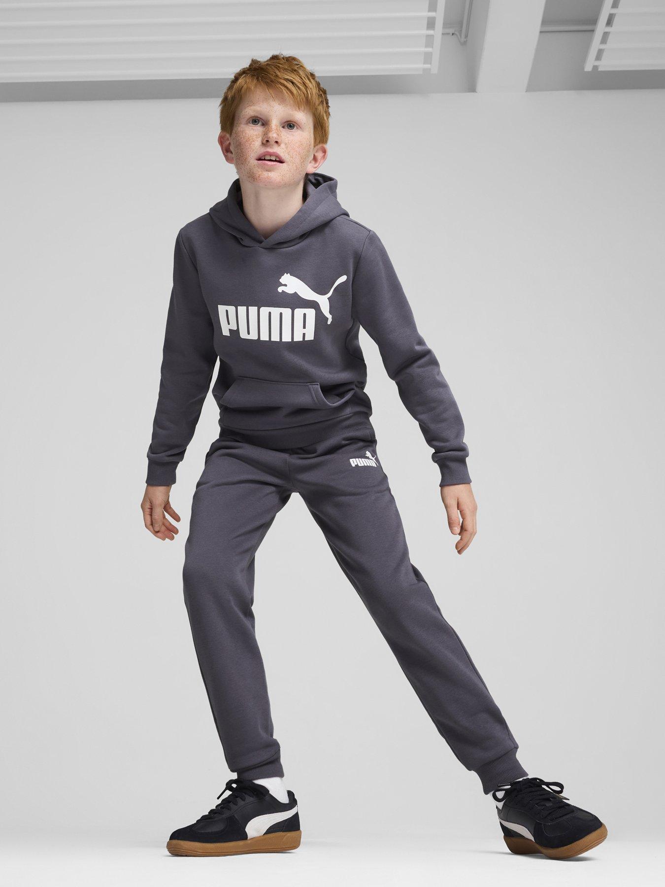 puma-boys-essentials-fleece-logo-pants-greystillFront