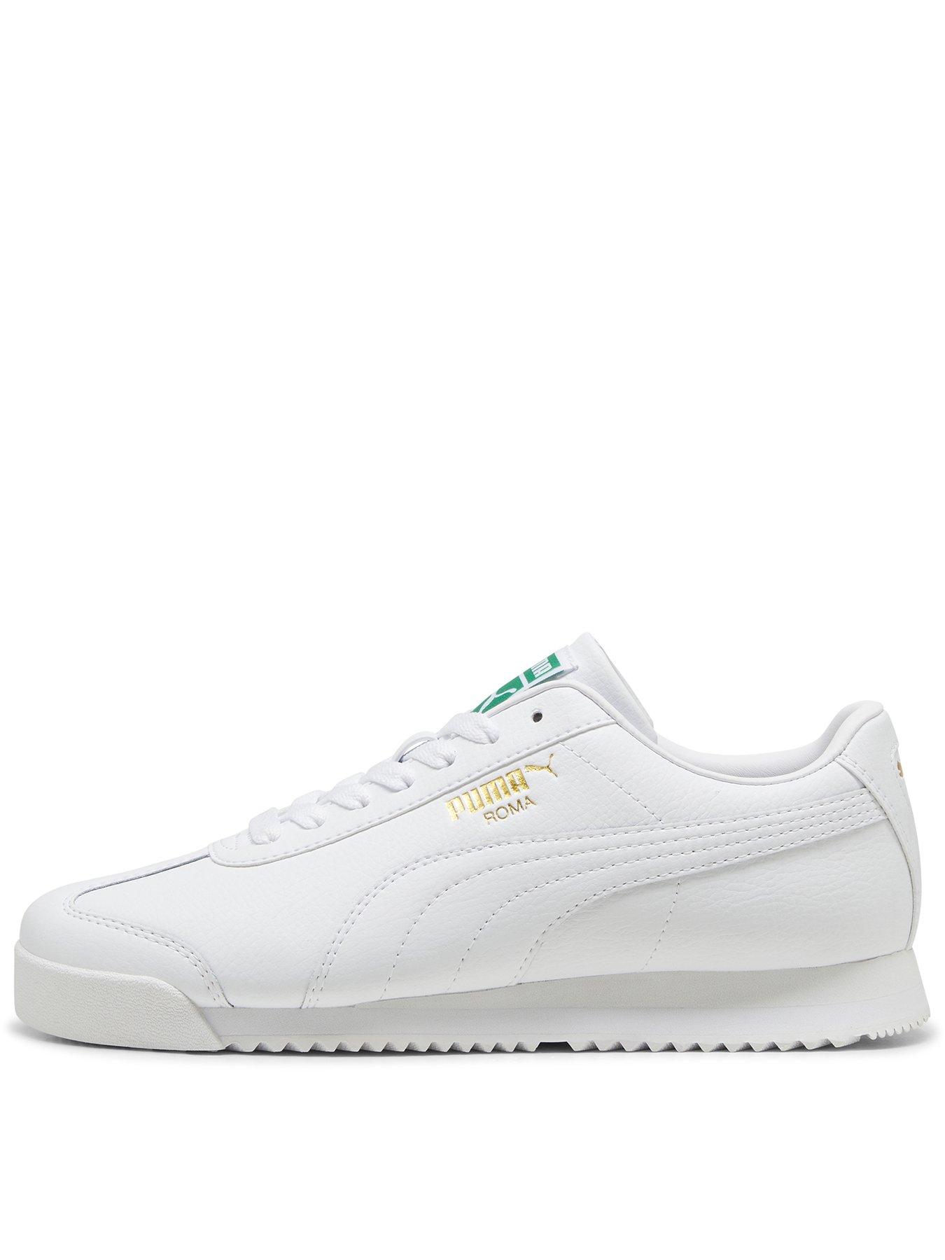 puma-mens-roma-24-standard-trainers-whitegreen