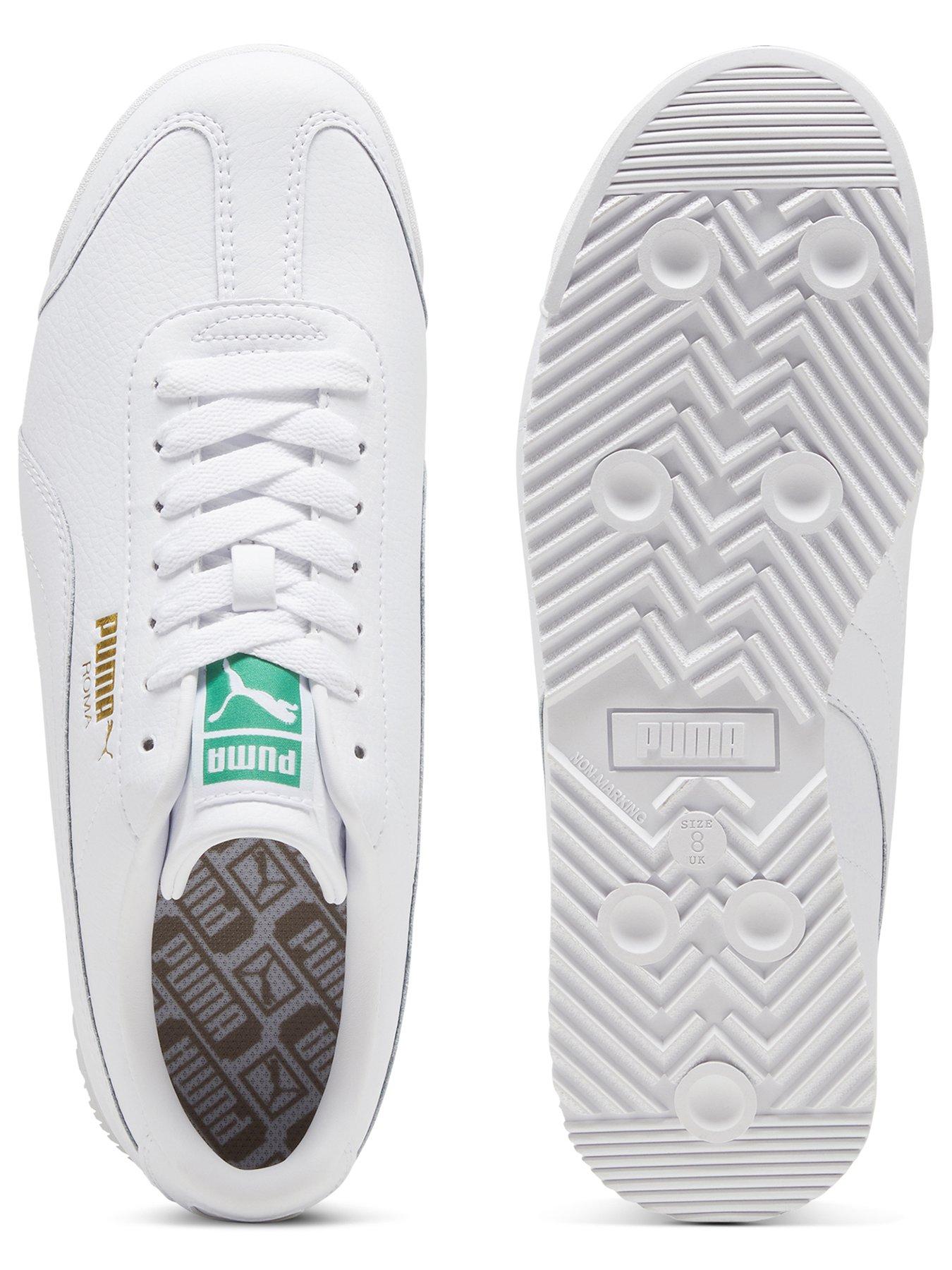 puma-mens-roma-24-standard-trainers-whitegreenoutfit