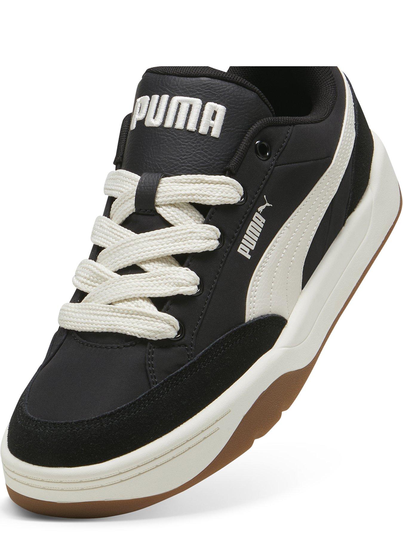 puma-mens-park-lifestyle-street-trainers-blackgreydetail