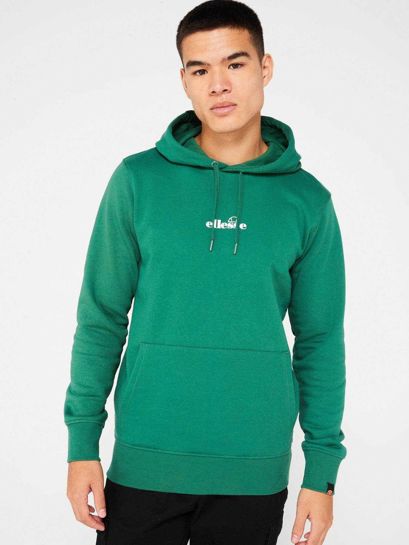 ellesse-mens-pershuta-overhead-hoodie-green