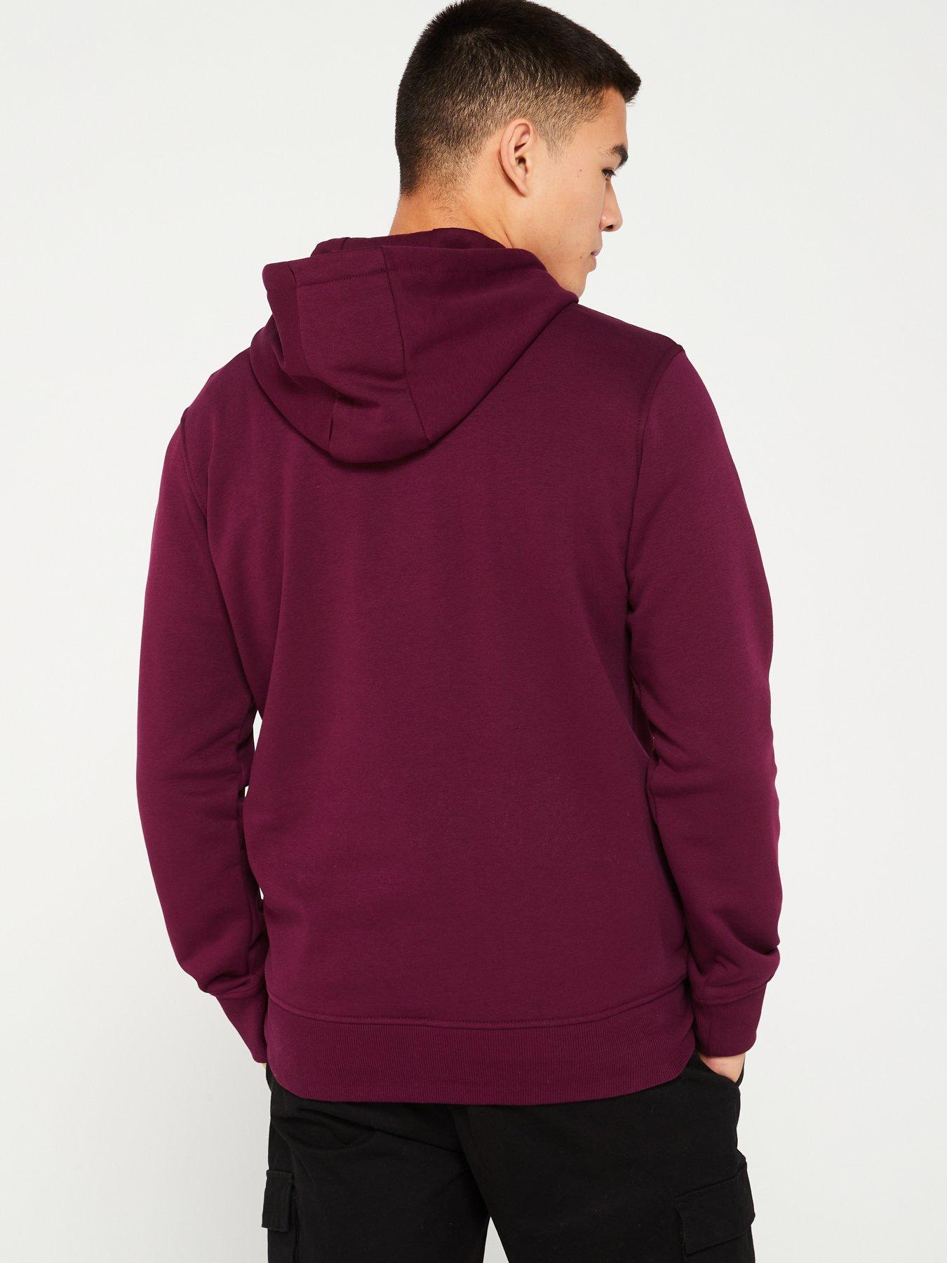 ellesse-mens-pershuta-overhead-hoodie-burgundy-redstillFront