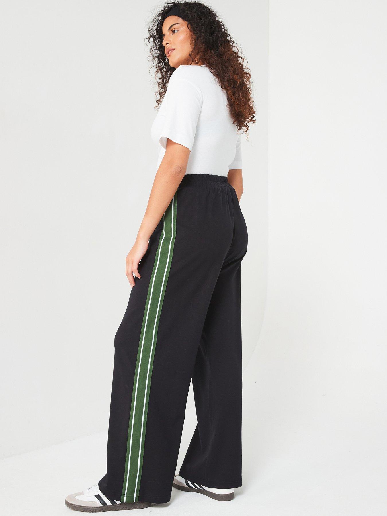 v-by-very-curve-side-stripe-wide-leg-trouser-black