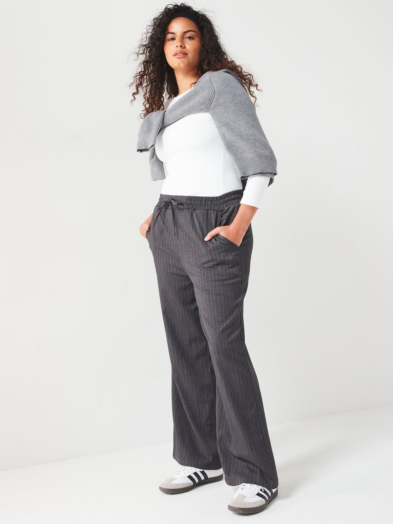 v-by-very-curve-pinstripe-elasticated-waist-wide-leg-trouser-grey