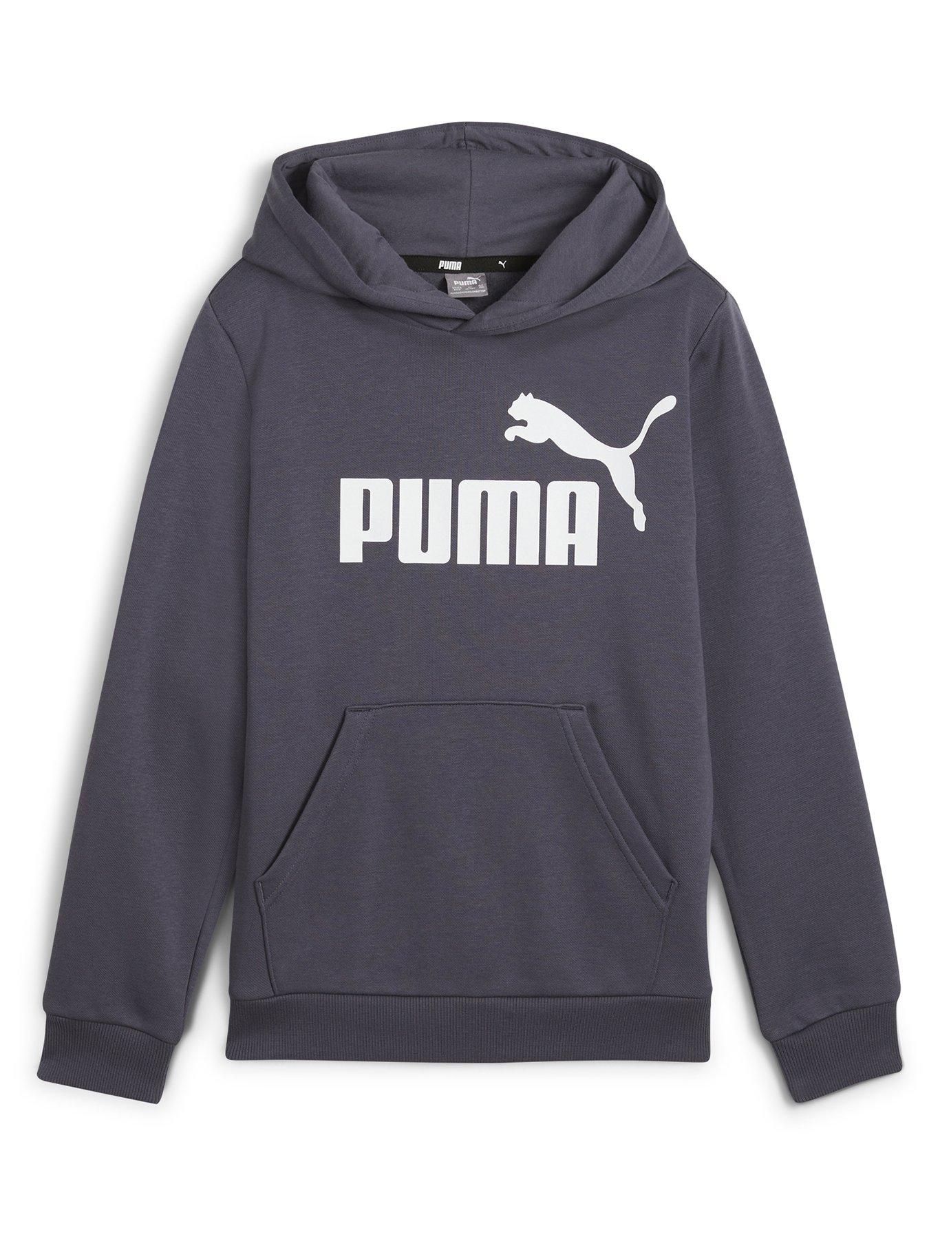 puma-boys-essentials-fleece-logo-hoodie-greyfront