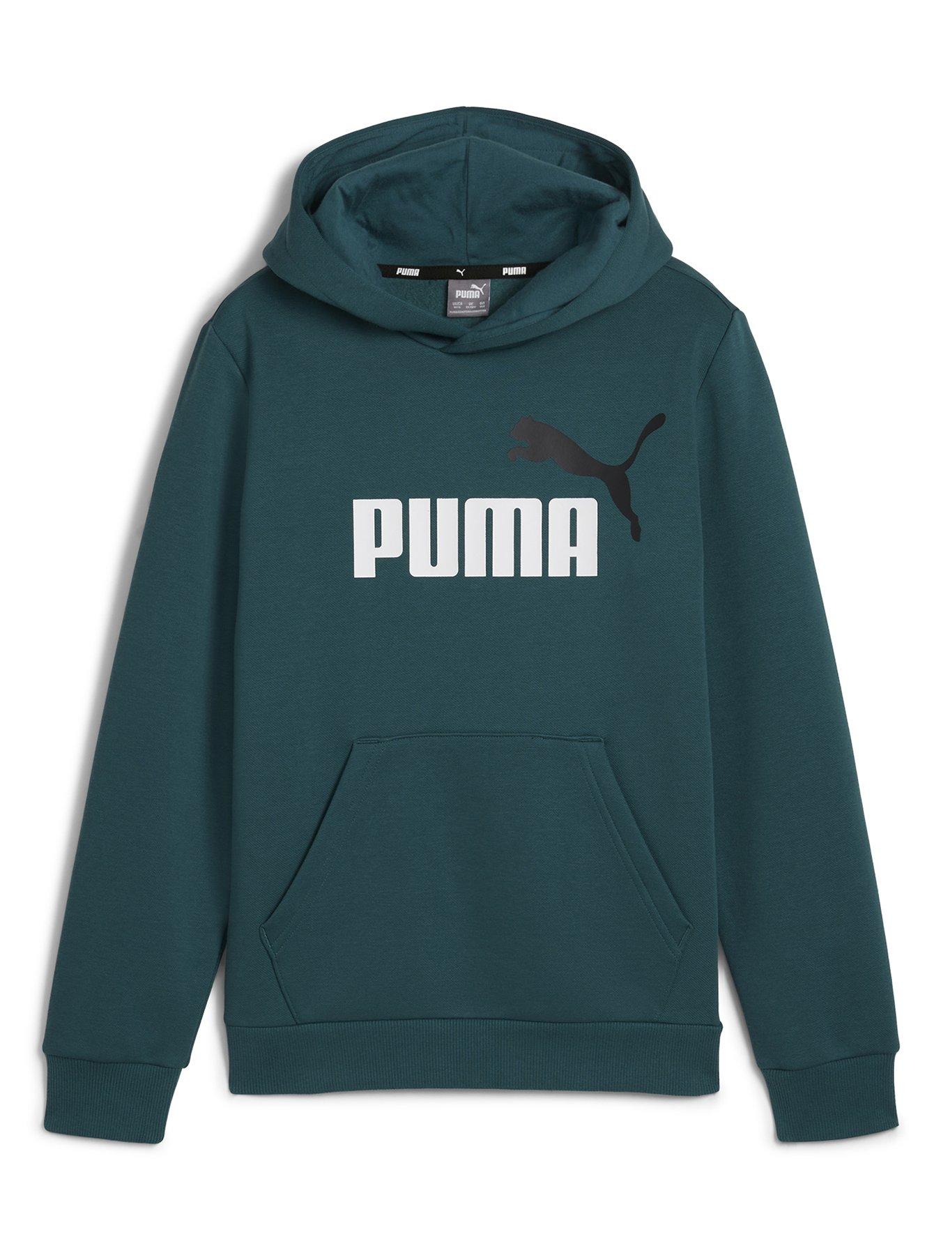 puma-boys-essentials-logo-hoodie-fleece-green