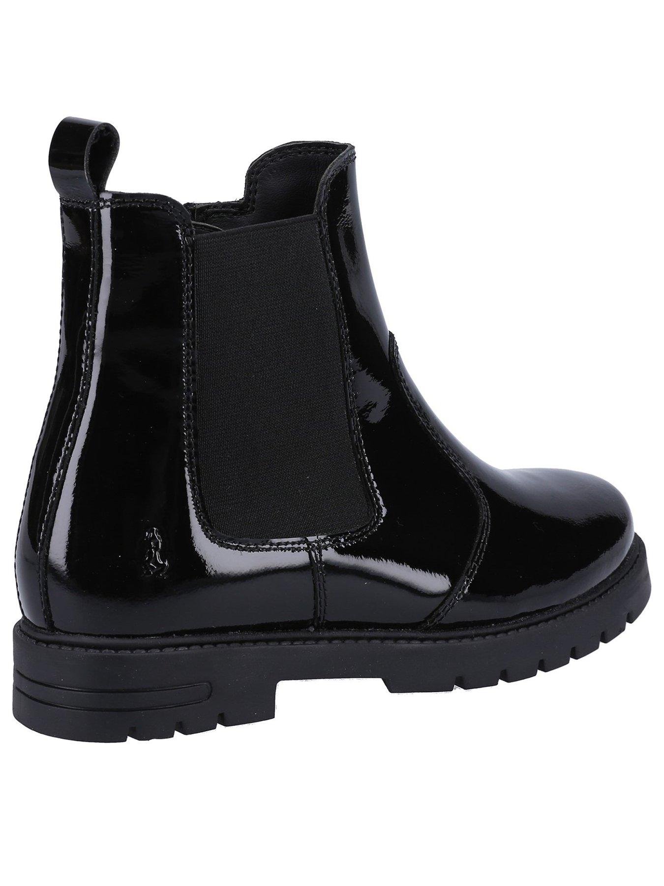 Image 3 of 5 of Hush Puppies Laura Patent Jnr Boot - Black