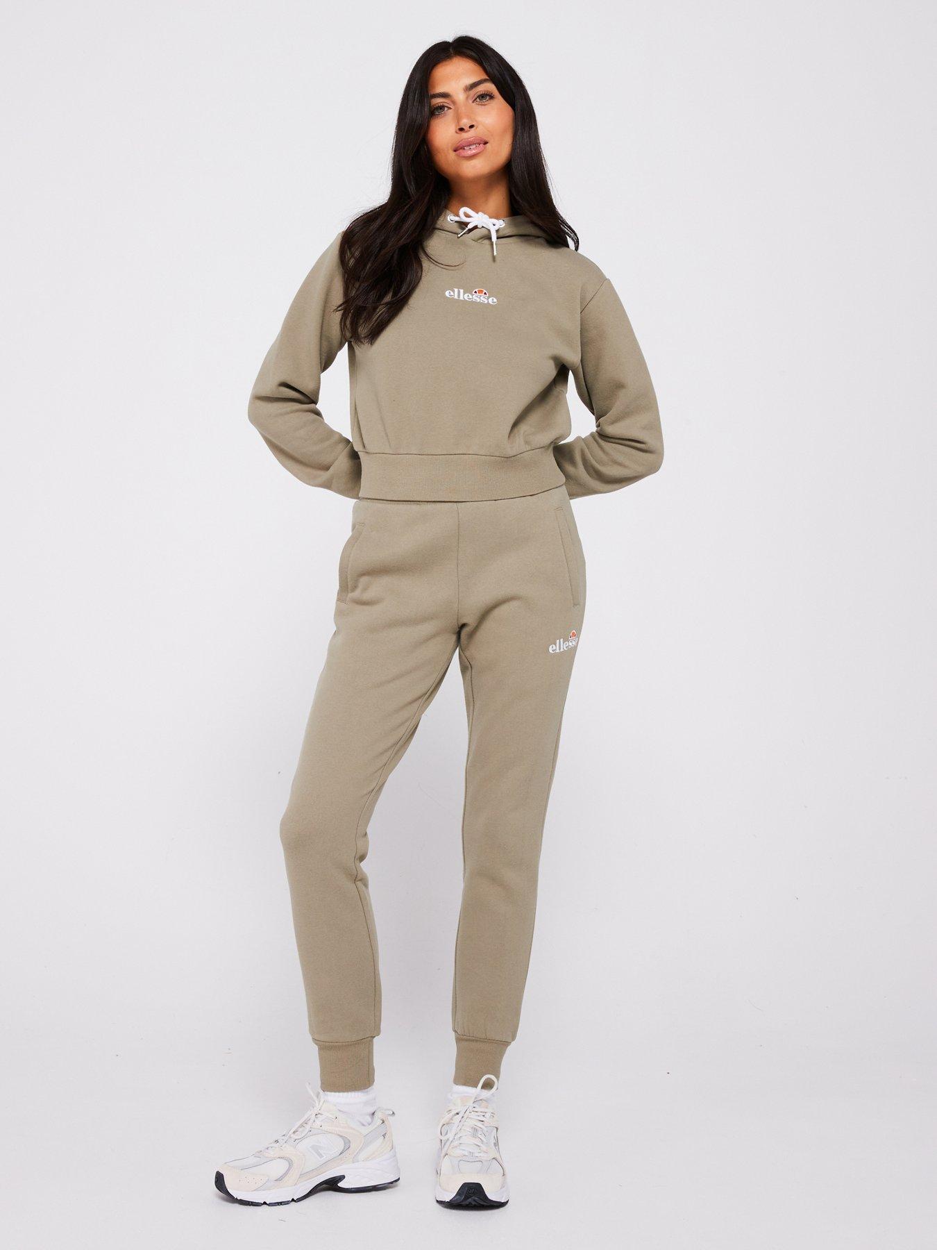 Ellesse khaki tracksuit on sale