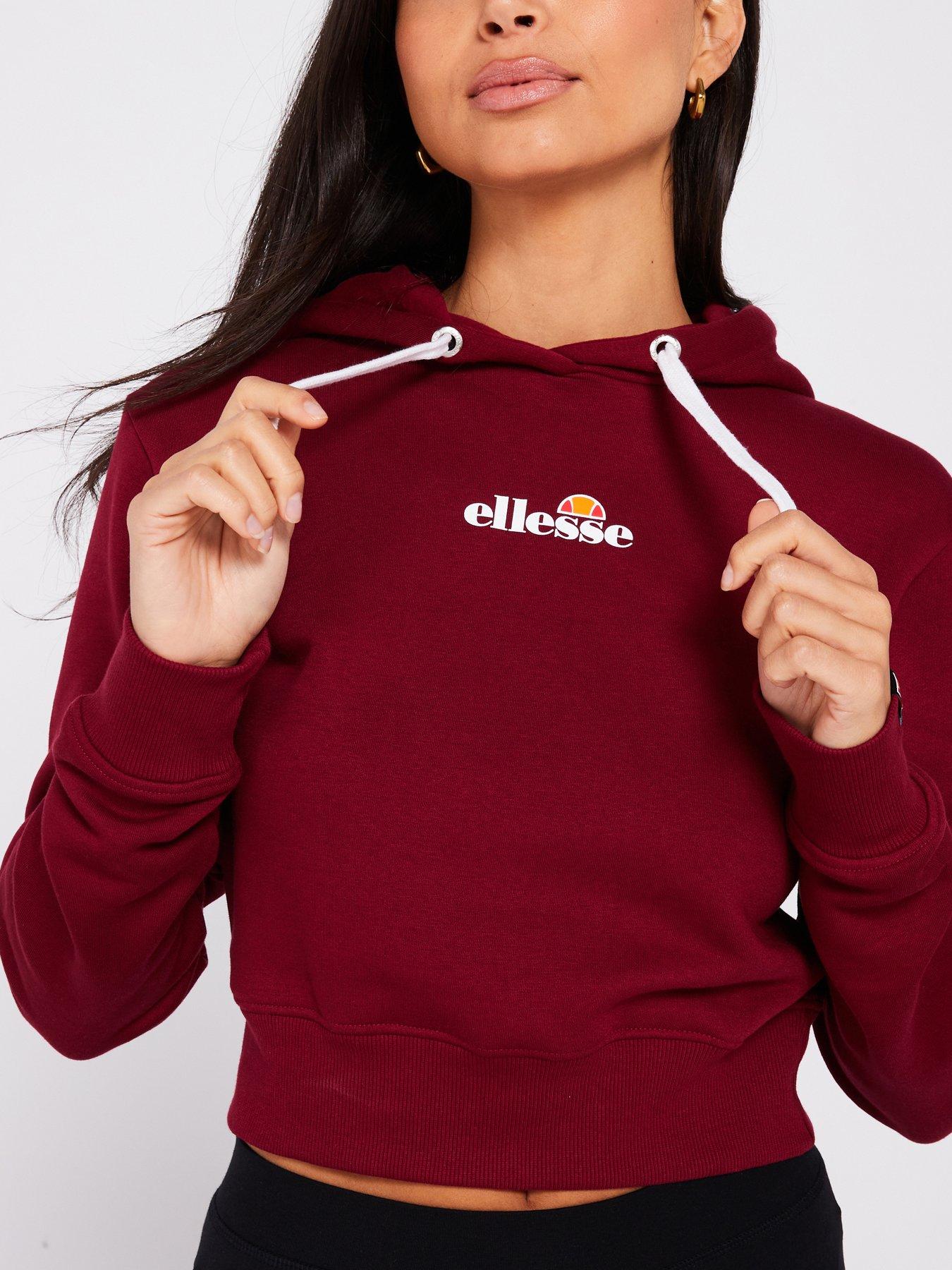 ellesse-womens-exclusive-vilanova-cropped-hoodie-and-legging-set-burgundyblackoutfit