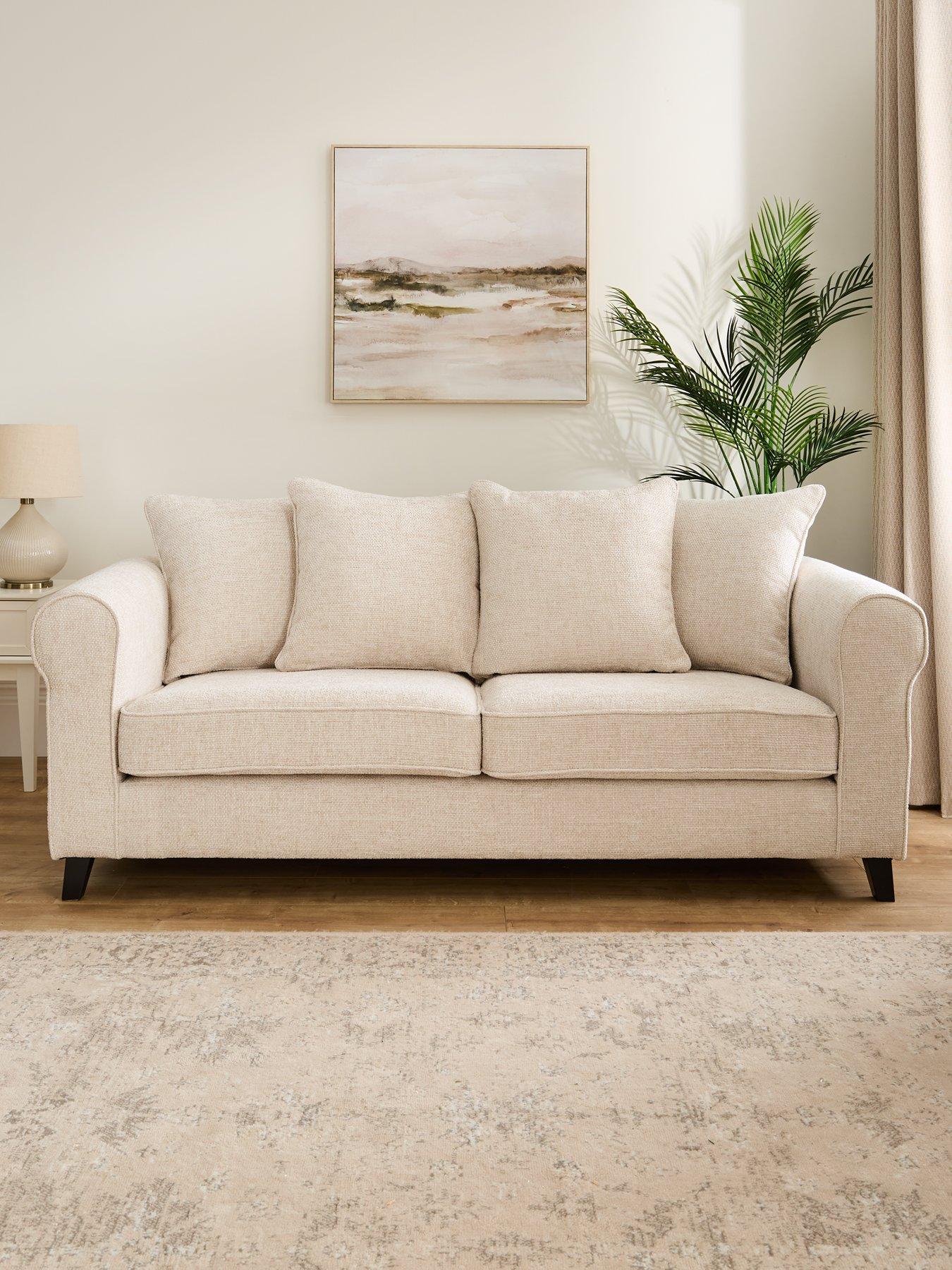 Image 1 of 7 of Very Home Sanderson Fabric&nbsp;3 Seater Sofa&nbsp;- FSC Certified