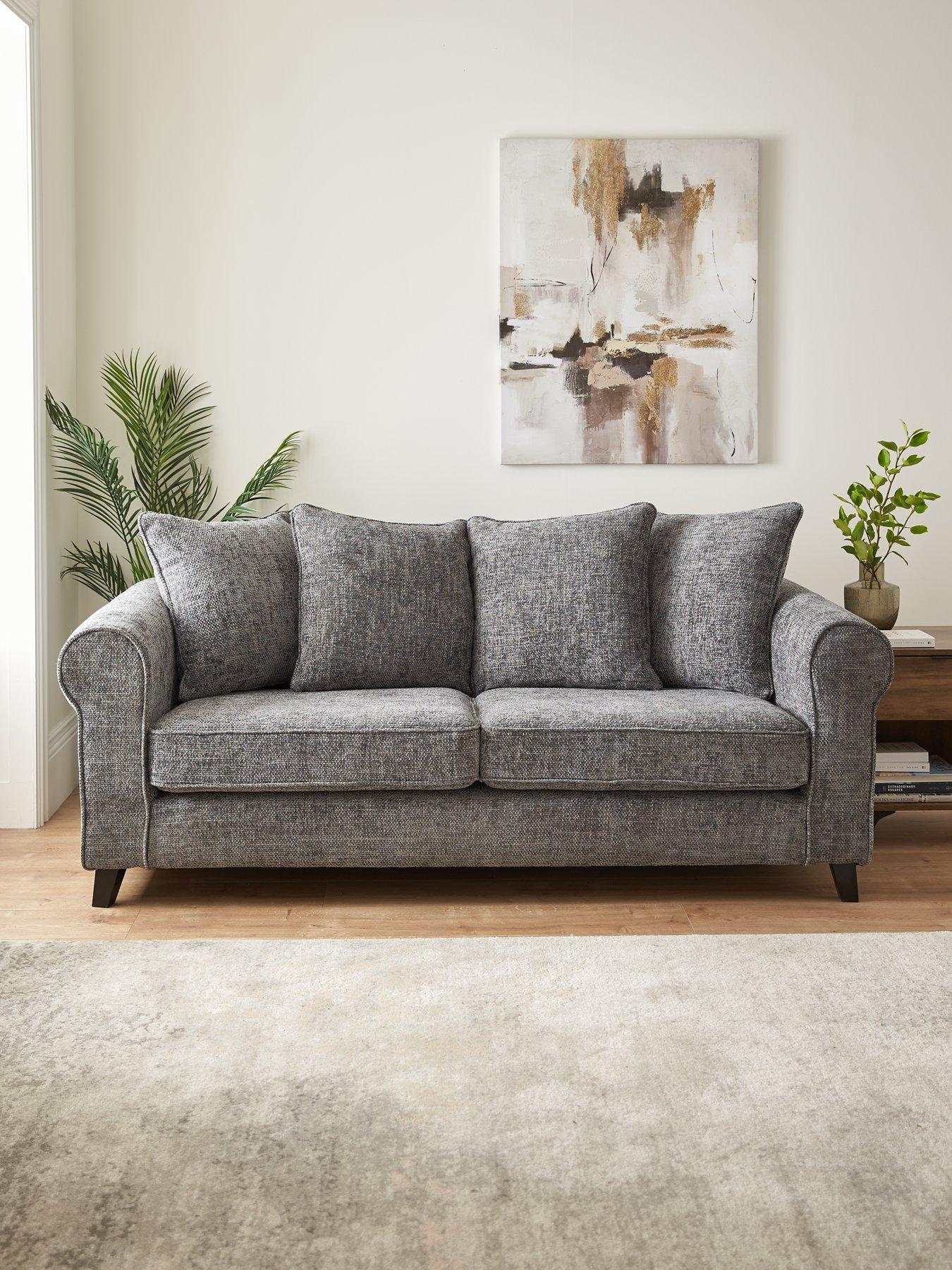Very Home Sanderson Fabric 3 Seater Sofa - FSC Certified