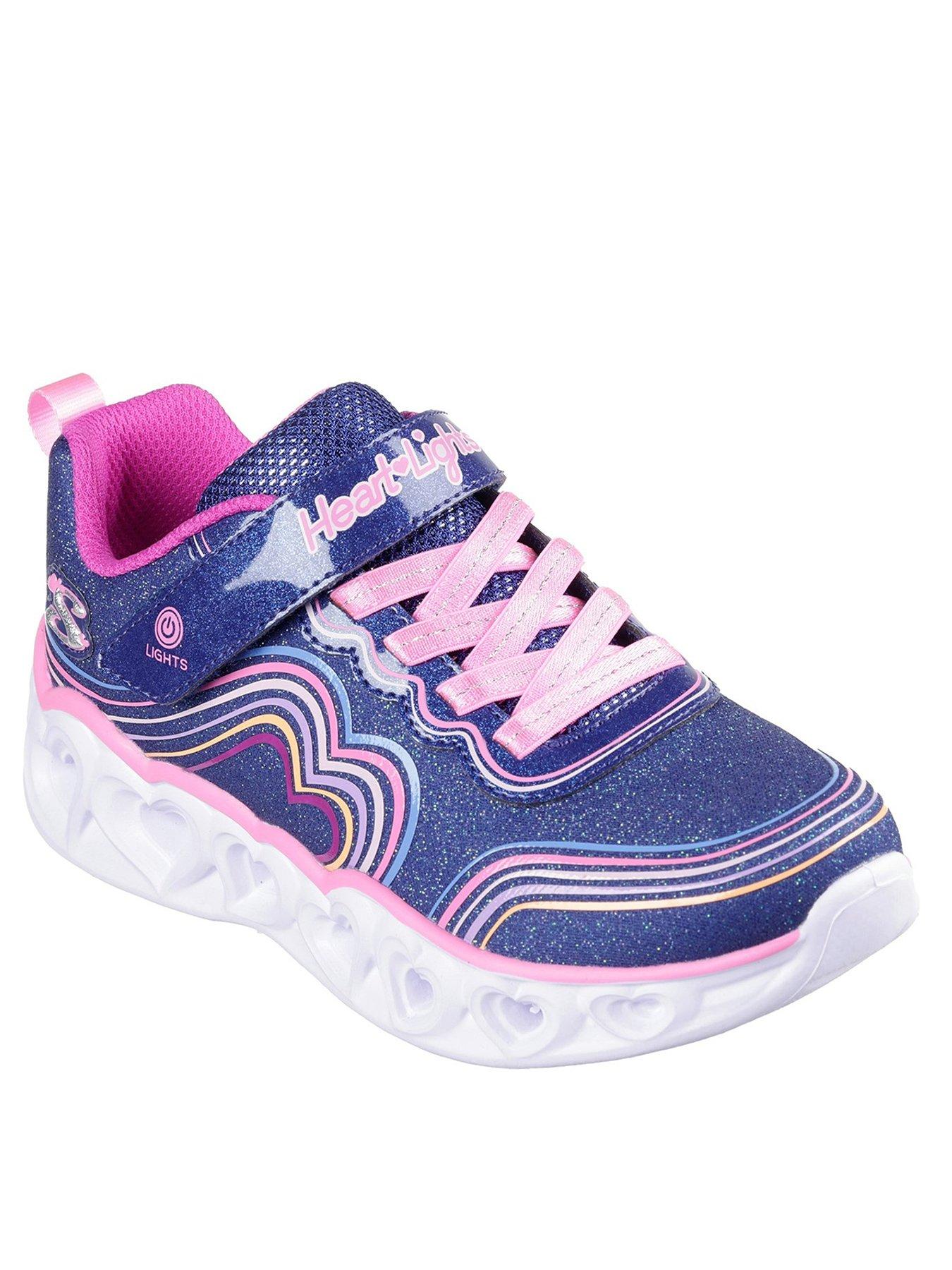 skechers-girls-retro-hearts-lighted-trainerstillFront