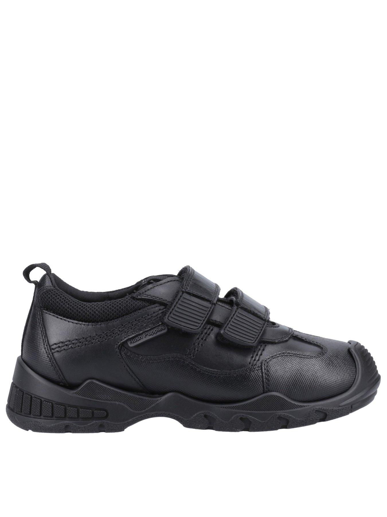 Image 1 of 6 of Hush Puppies Troy Jnr School Shoe - Black
