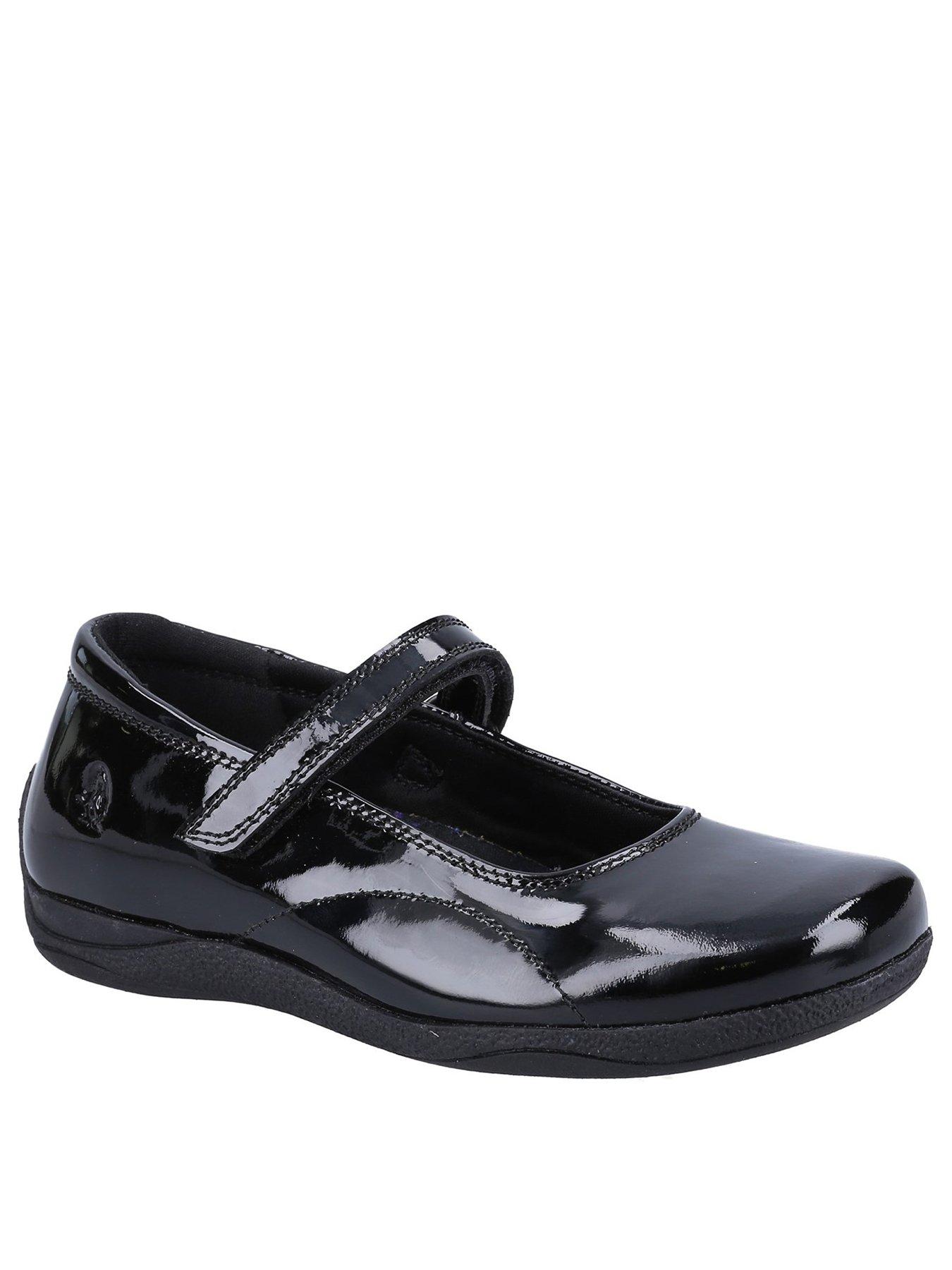 Image 2 of 4 of Hush Puppies Aria Patent Snr School Shoe - Black