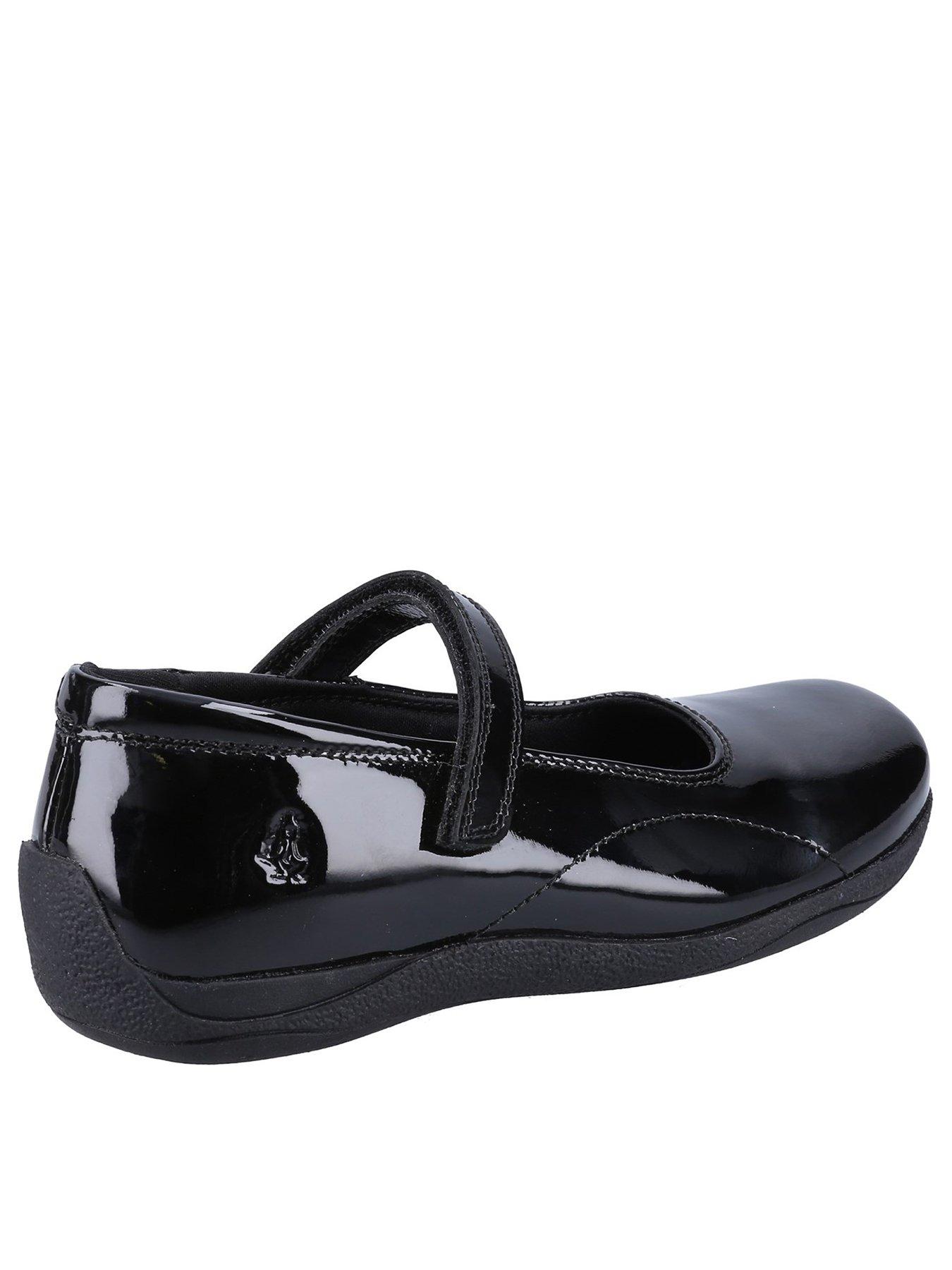 Image 3 of 4 of Hush Puppies Aria Patent Snr School Shoe - Black