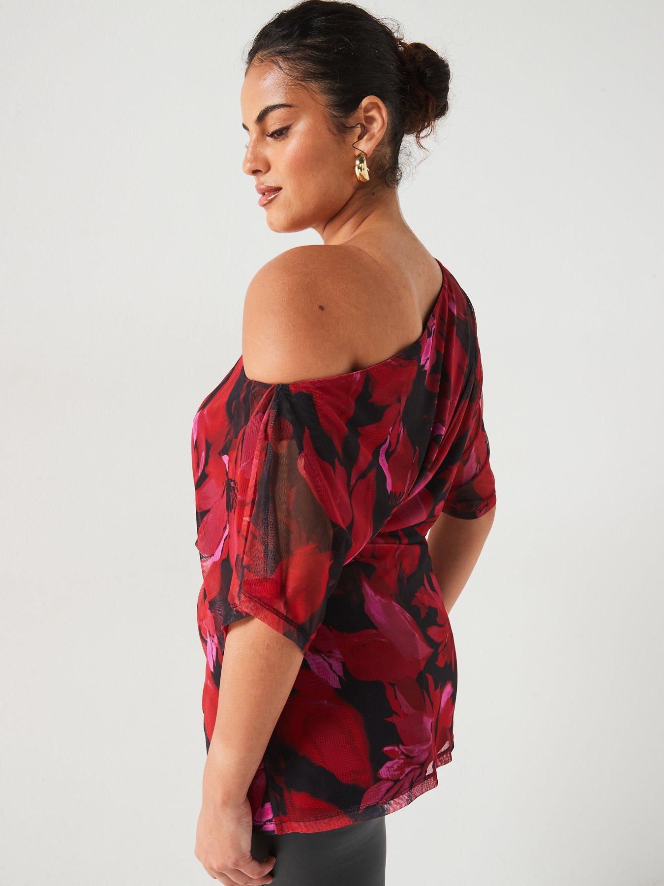 v-by-very-curve-mesh-off-the-shoulder-top-printstillFront