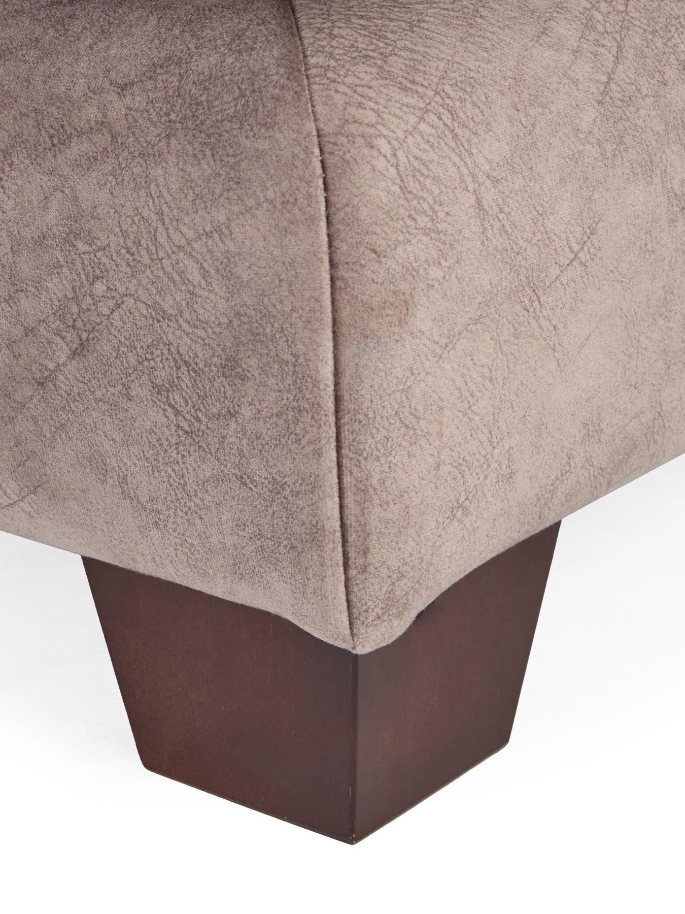 Image 4 of 7 of The Very Collection Avanti Right Hand Fabric Corner Chaise - Chocolate - FSC Certified