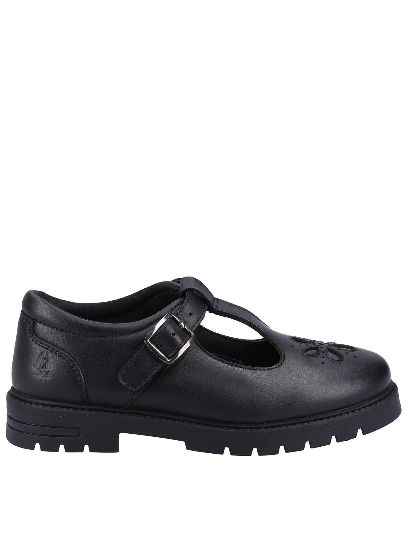 Hush Puppies Fiona Jnr School Shoe - Black