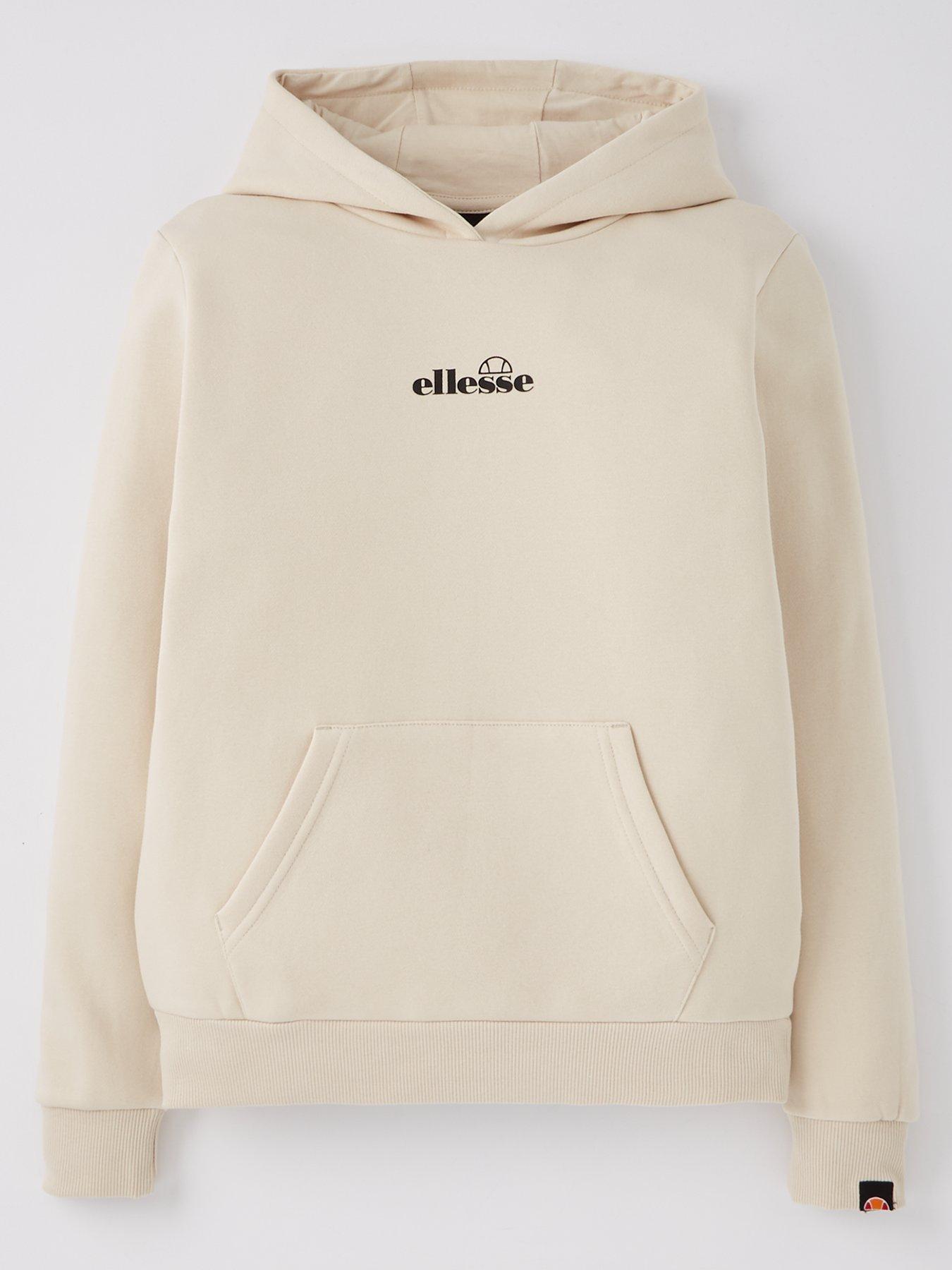 ellesse-junior-girls-otternere-overhead-hoodie-off-white