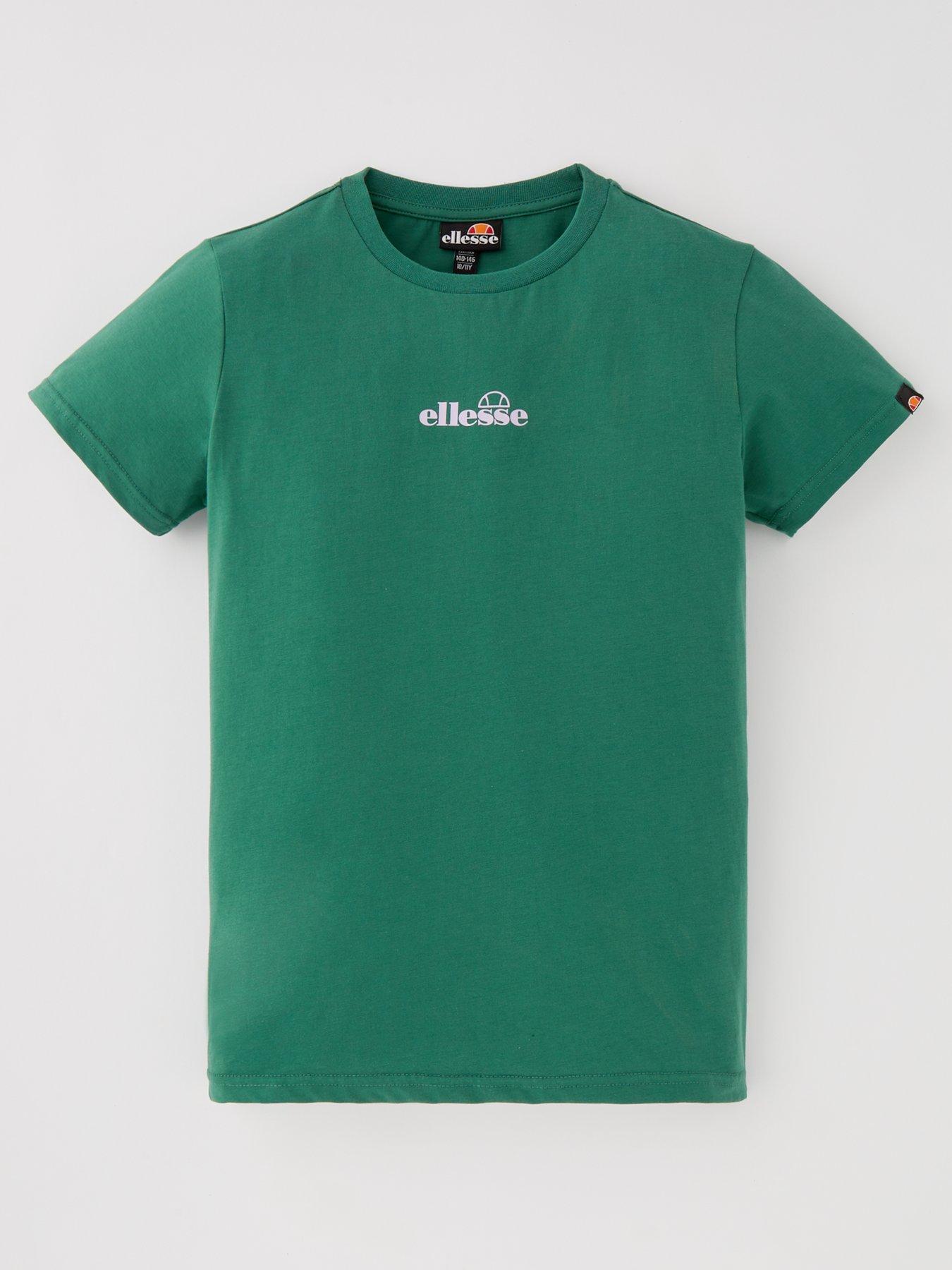 ellesse-junior-girls-durare-tee-green